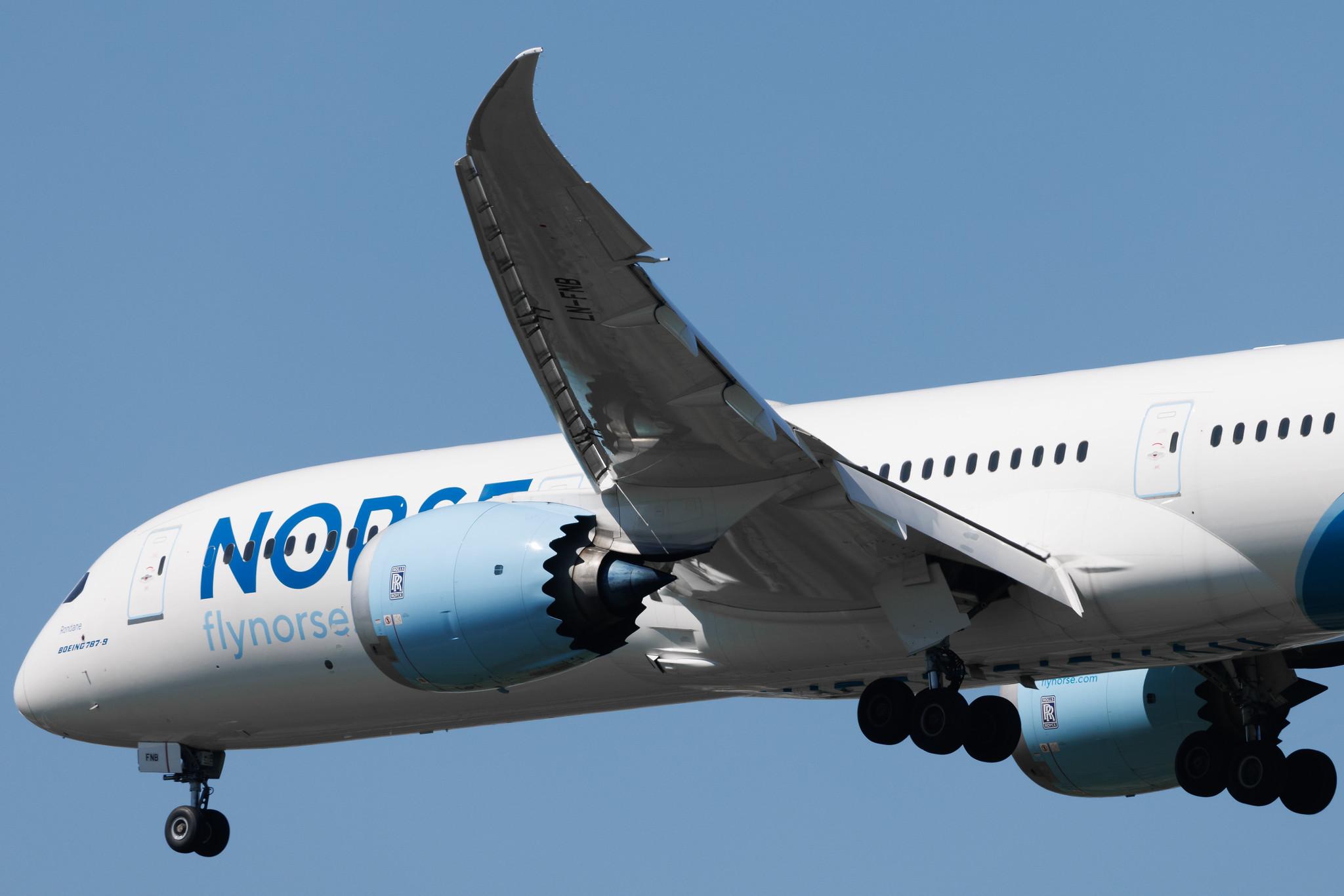 Flughafen Berlin Brandenburg: Norse Atlantic Airways (N0 / NBT) | Boeing 787-9 Dreamliner B789 | LN-FNB | MSN 63346
