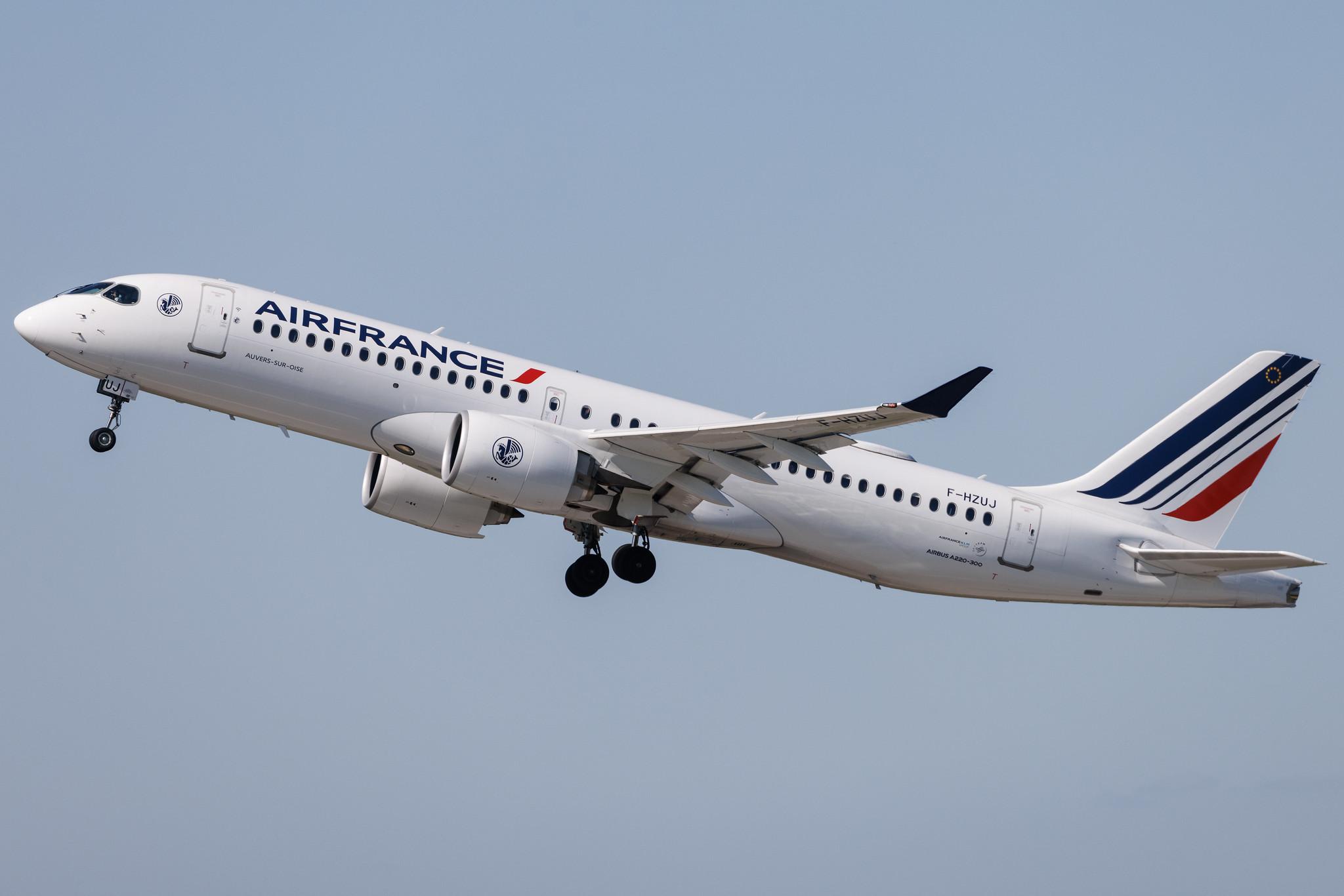 Flughafen Berlin Brandenburg: Air France (AF / AFR) | Airbus A220-300 BCS3 | F-HZUJ | MSN 55171