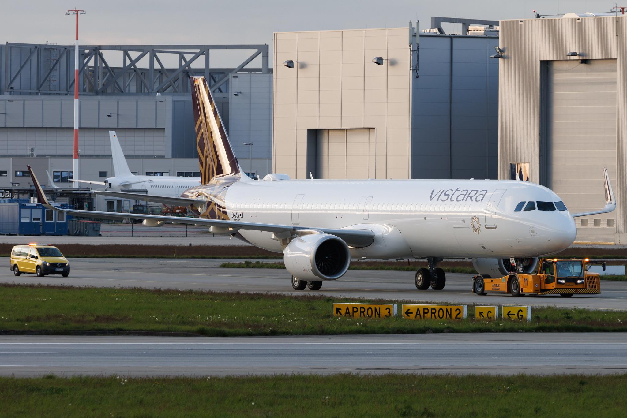 Hamburg Finkenwerder: Vistara (UK / VTI) | Airbus A321-251NX A21N | D-AVXT | VT-TVI | MSN 11325