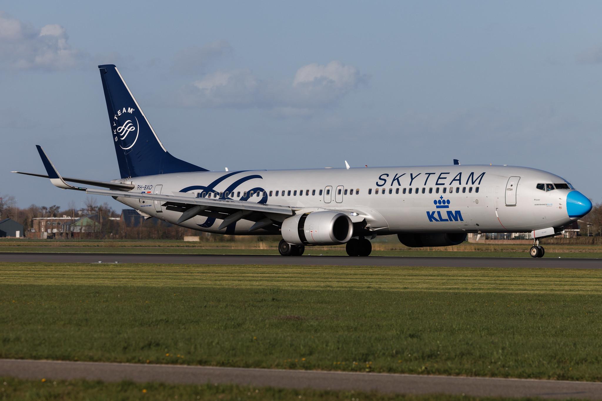 Amsterdam Schiphol: KLM (KL / KLM) | Livery: SkyTeam Livery | Boeing 737-9K2 B739 | PH-BXO | MSN 29599