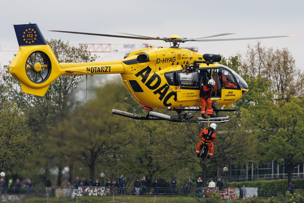 SOS Joint Rescue Operation: ADAC Luftrettung (/ CHX) | Operator: Germany - Air Ambulance |  Airbus Helicopters H145 EC45 | D-HYAG | MSN 20054