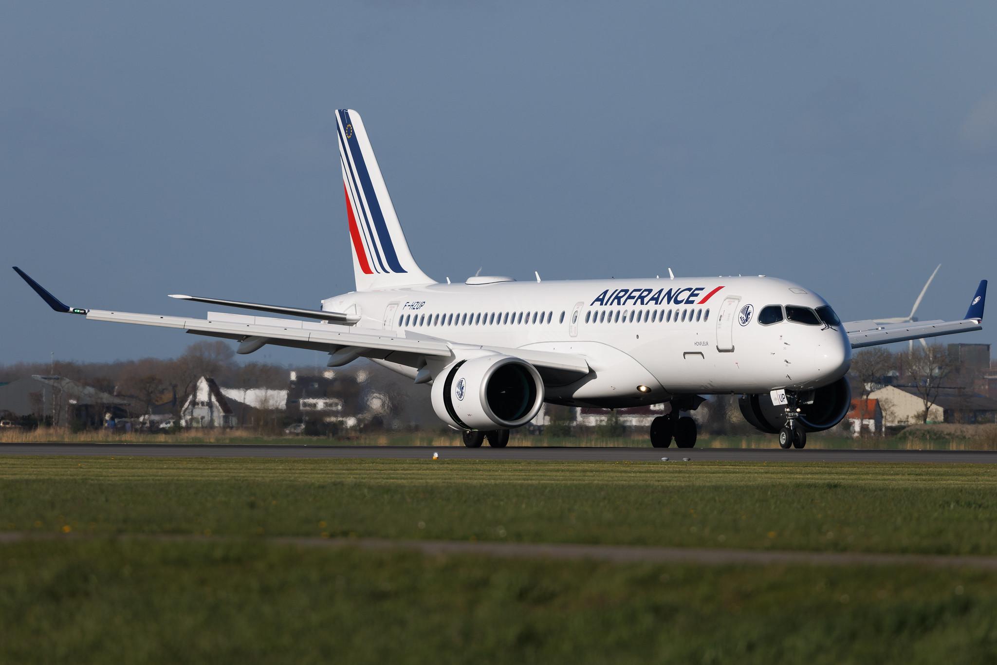 Amsterdam Schiphol: Air France (AF / AFR) | Airbus A220-300 BCS3 | F-HZUP | MSN 55196