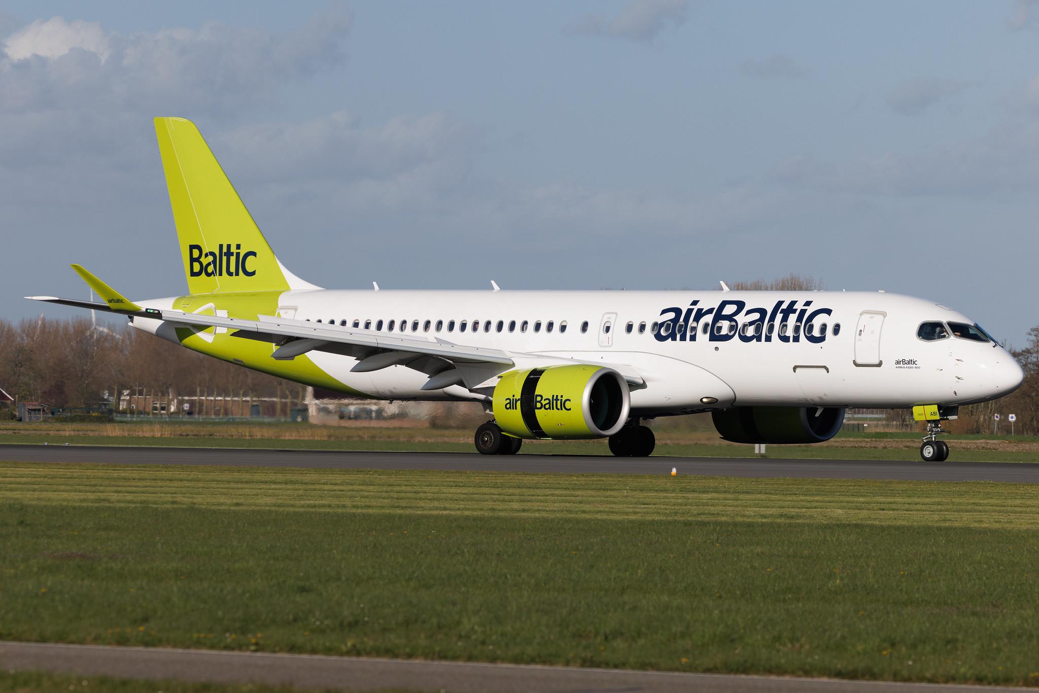 Amsterdam Schiphol: Air Baltic (BT / BTI) | Airbus A220-300 BCS3 | YL-ABI | MSN 55163