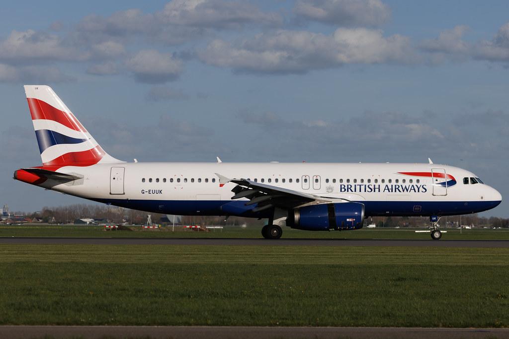 Amsterdam Schiphol: British Airways (BA / BAW) | Airbus A320-232 A320 | G-EUUK | MSN 1899