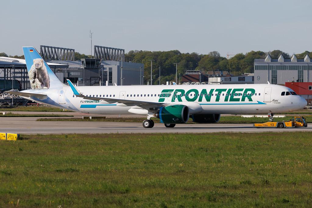 Hamburg Finkenwerder: Frontier Airlines | Airbus A321-271NX A21N | D-AZXJ | N612FR | MSN 11259