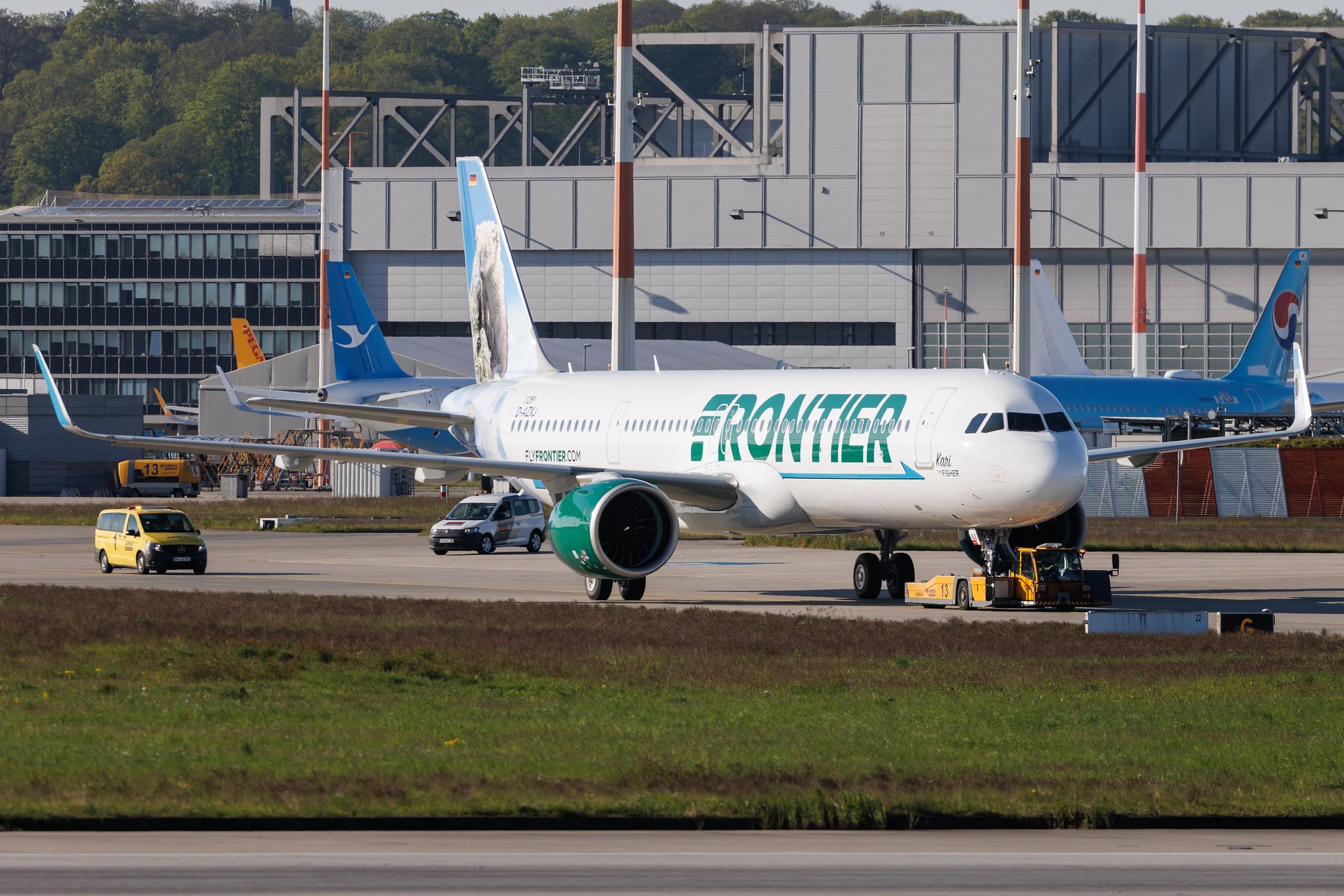 Hamburg Finkenwerder: Frontier Airlines | Airbus A321-271NX A21N | D-AZXJ | N612FR | MSN 11259
