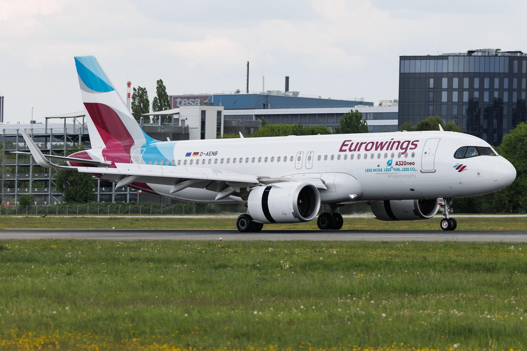 Hamburg Airport: Eurowings (EW / EWG) | Airbus A320-251N A20N | D-AENB | MSN 10798