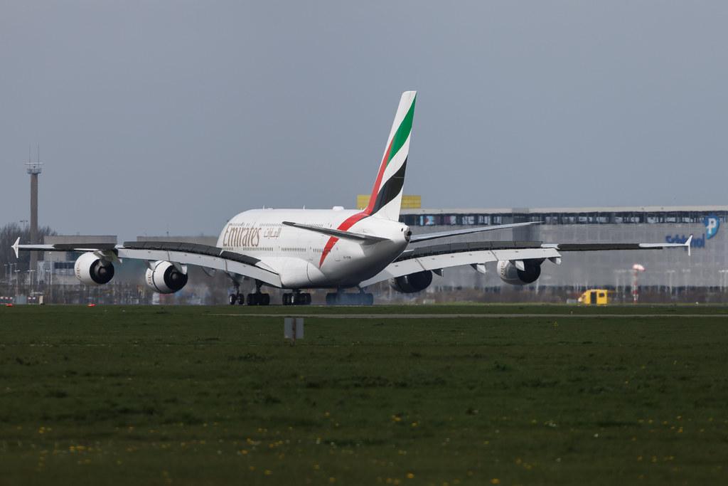 Amsterdam Schiphol: Emirates (EK / UAE) | Airbus A380-861 A388 | A6-EOW | MSN 207