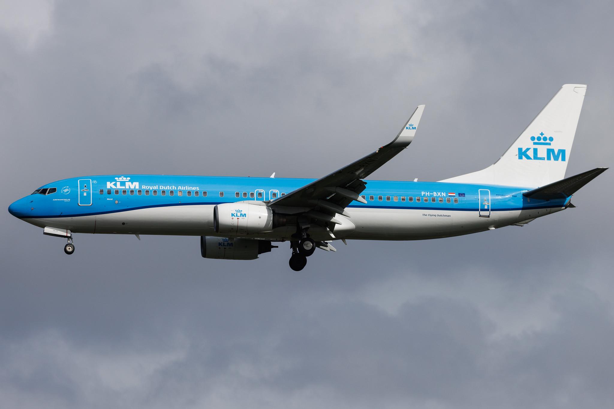 Amsterdam Schiphol: KLM (KL / KLM) | Boeing 737-8K2 B738 | PH-BXN | MSN 30356