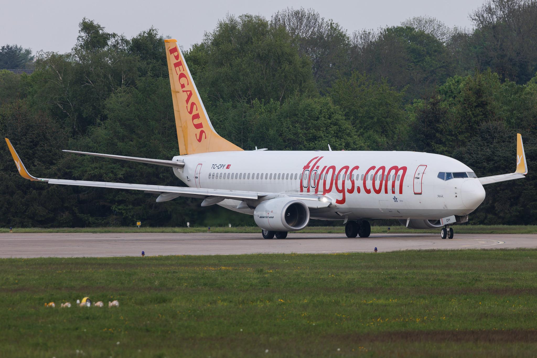 Hamburg Airport: Pegasus Airlines (PC / PGT) | Boeing 737-8H6 B738 | TC-CPY | MSN 41767