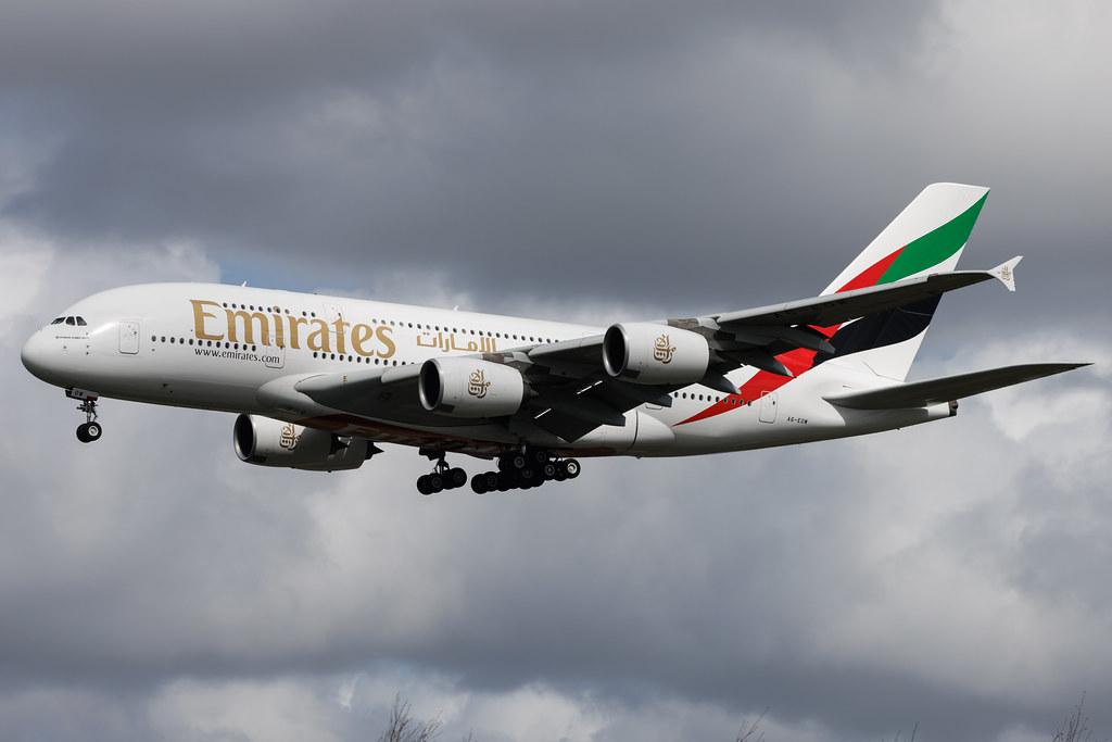 Amsterdam Schiphol: Emirates (EK / UAE) | Airbus A380-861 A388 | A6-EOW | MSN 207