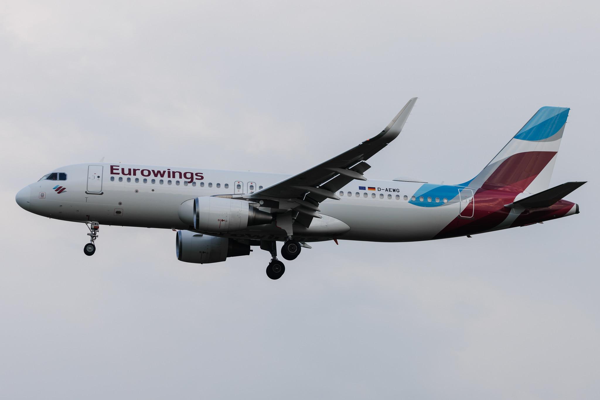 Hamburg Airport: Eurowings (EW / EWG) | Airbus A320-214 A320 | D-AEWG | MSN 7121