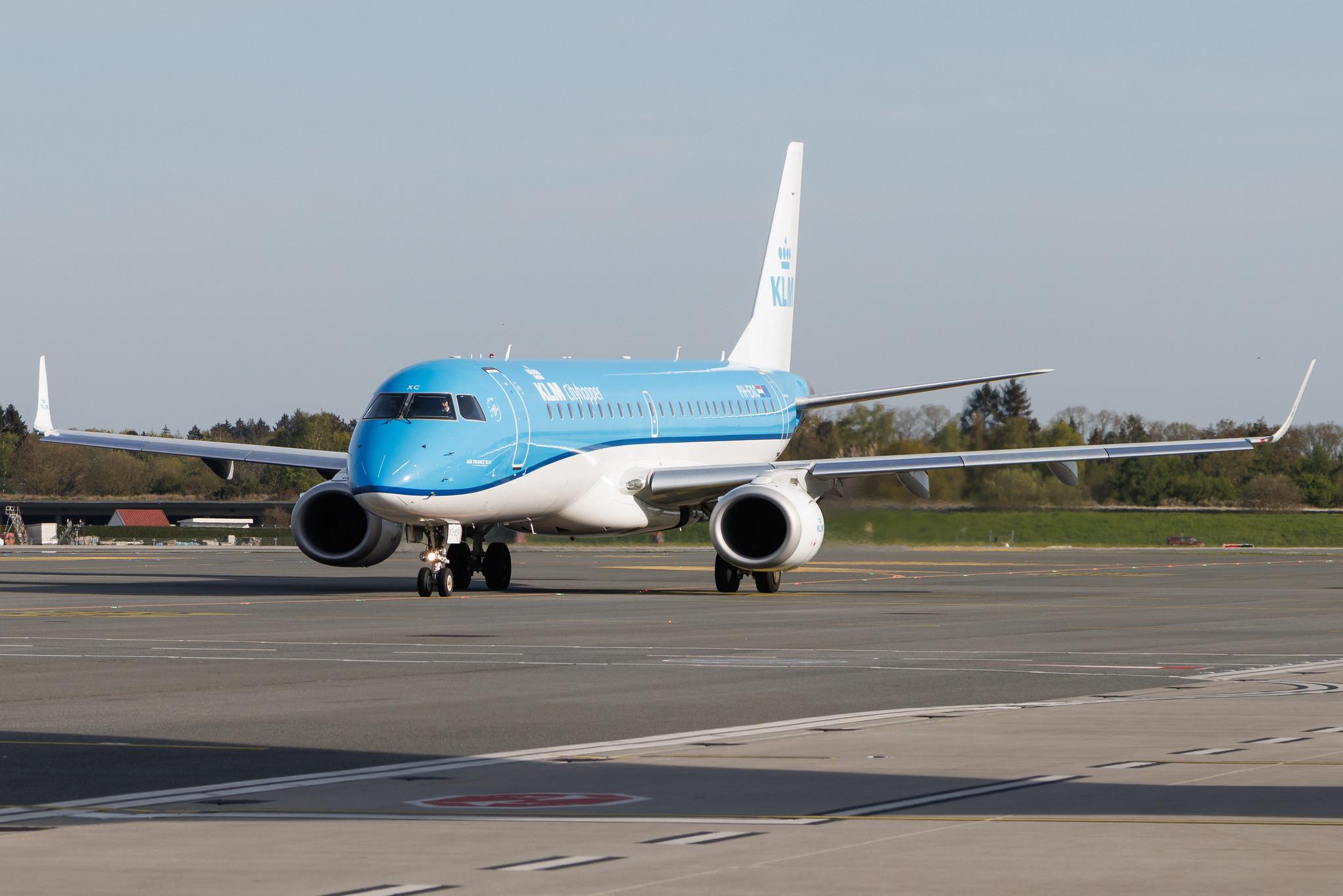 Hamburg Airport: KLM (KL / KLM) | Operator: KLM Cityhopper | Embraer E190STD E190 | PH-EXC | MSN 19000659