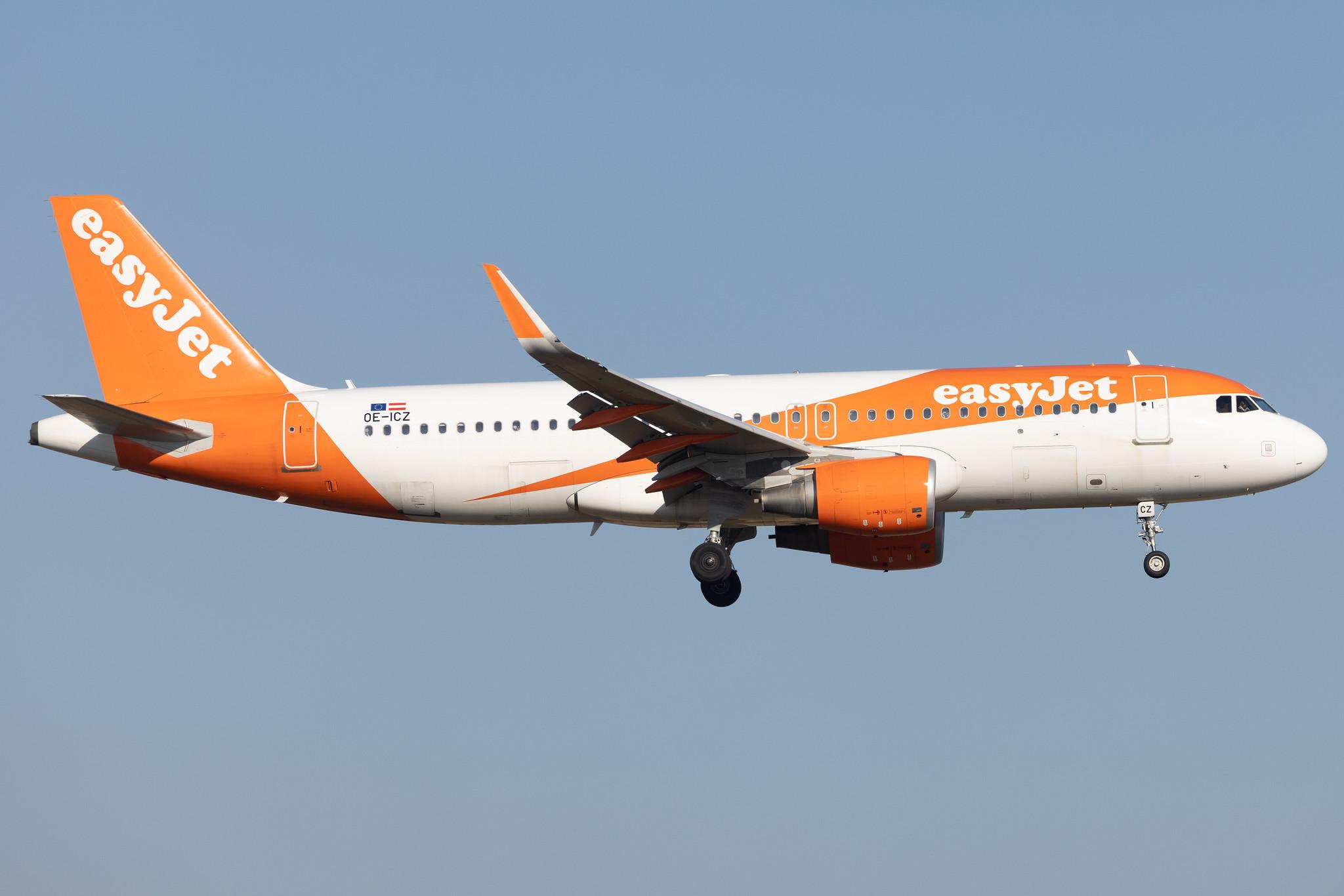 Flughafen Berlin Brandenburg: easyJet (U2 / EZY) | Operator: easyJet Europe |  Airbus A320-214 A320 | OE-ICZ | MSN 6651