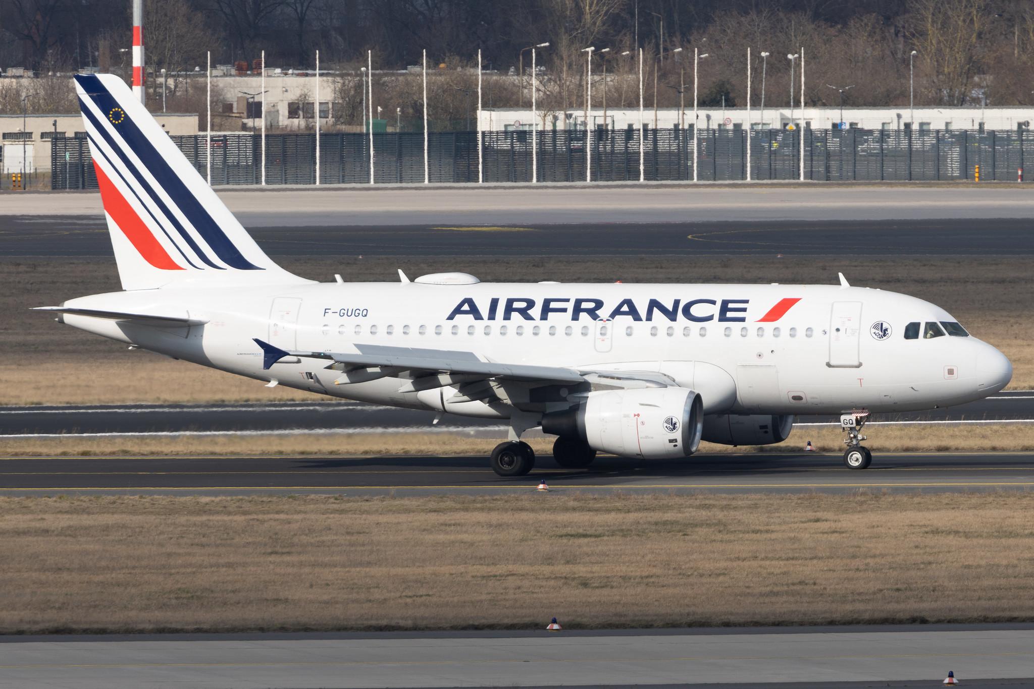 Flughafen Berlin Brandenburg: Air France (AF / AFR) | Airbus A318-111 A318 | F-GUGQ | MSN 2972