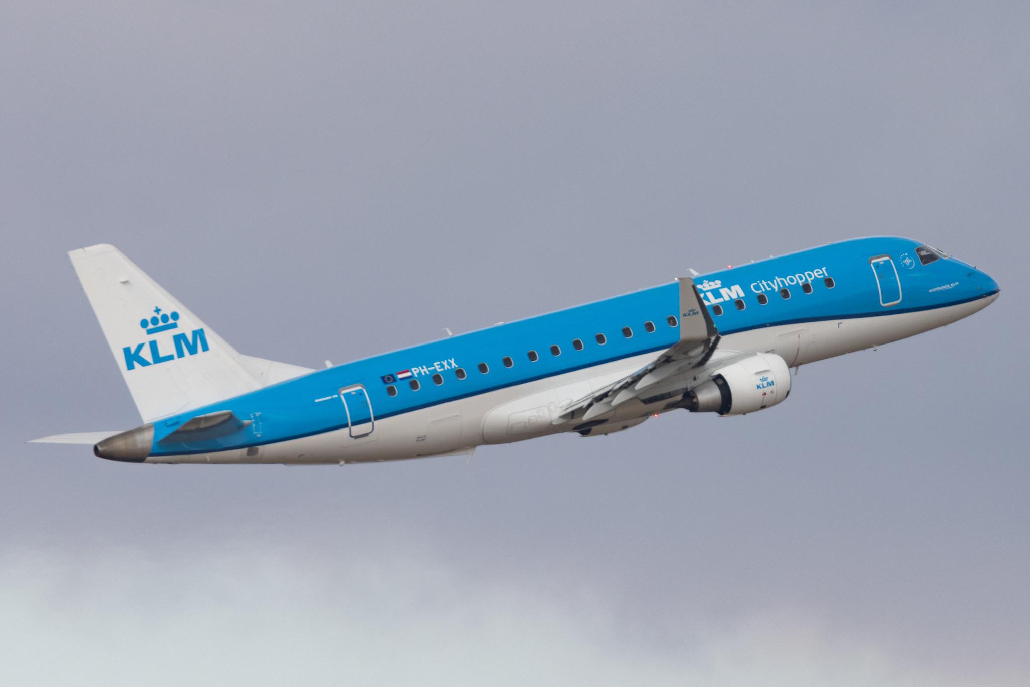 Flughafen Berlin Brandenburg: KLM (KL / KLM) | Operator: KLM Cityhopper | Embraer E175STD E75L | PH-EXX | MSN 17000711