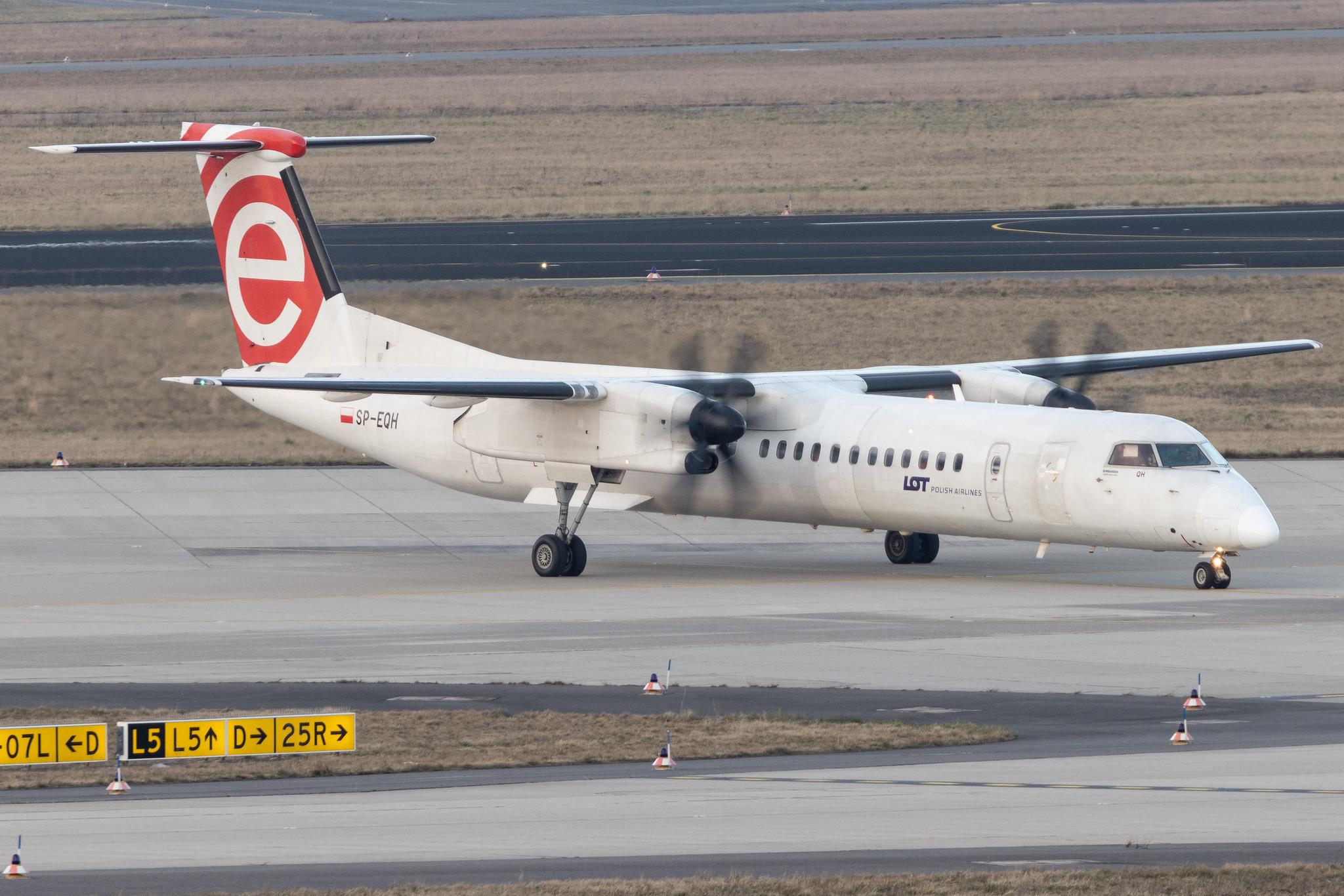 Flughafen Berlin Brandenburg: LOT (LO / LOT) | De Havilland Canada Dash 8-400 DH8D | SP-EQH | MSN 4424
