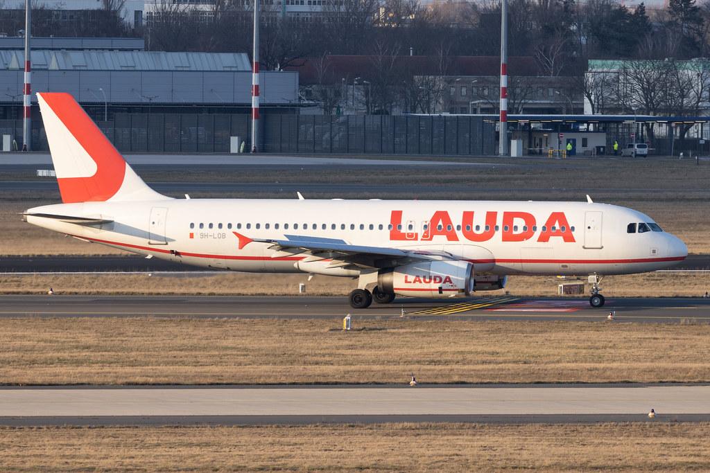 Flughafen Berlin Brandenburg: Lauda Europe (LW / LDA) | Airbus A320-232 A320 | 9H-LOB | MSN 02928