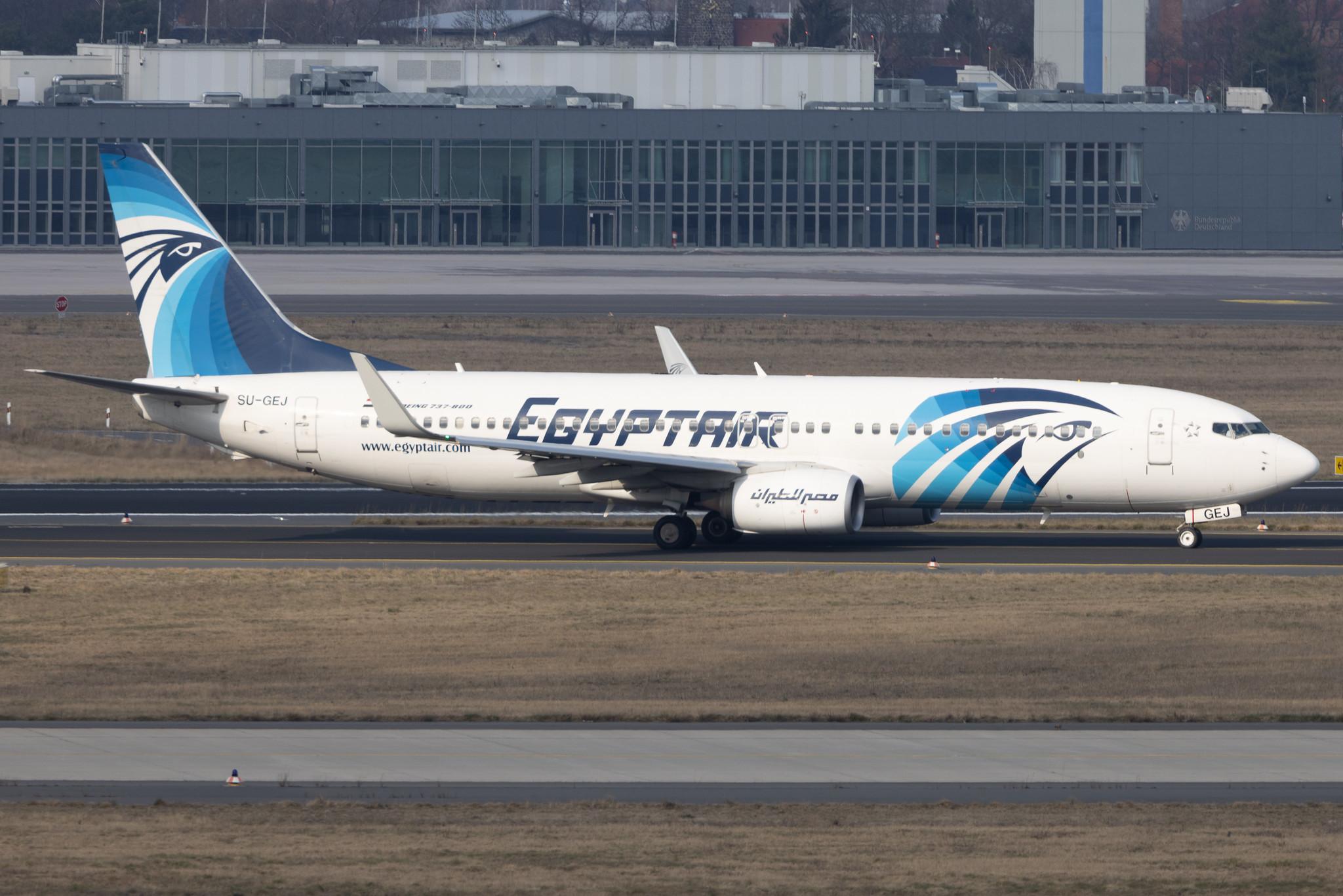 Flughafen Berlin Brandenburg: EgyptAir (MS / MSR) | Boeing 737-866 B738 | SU-GEJ | MSN 63802