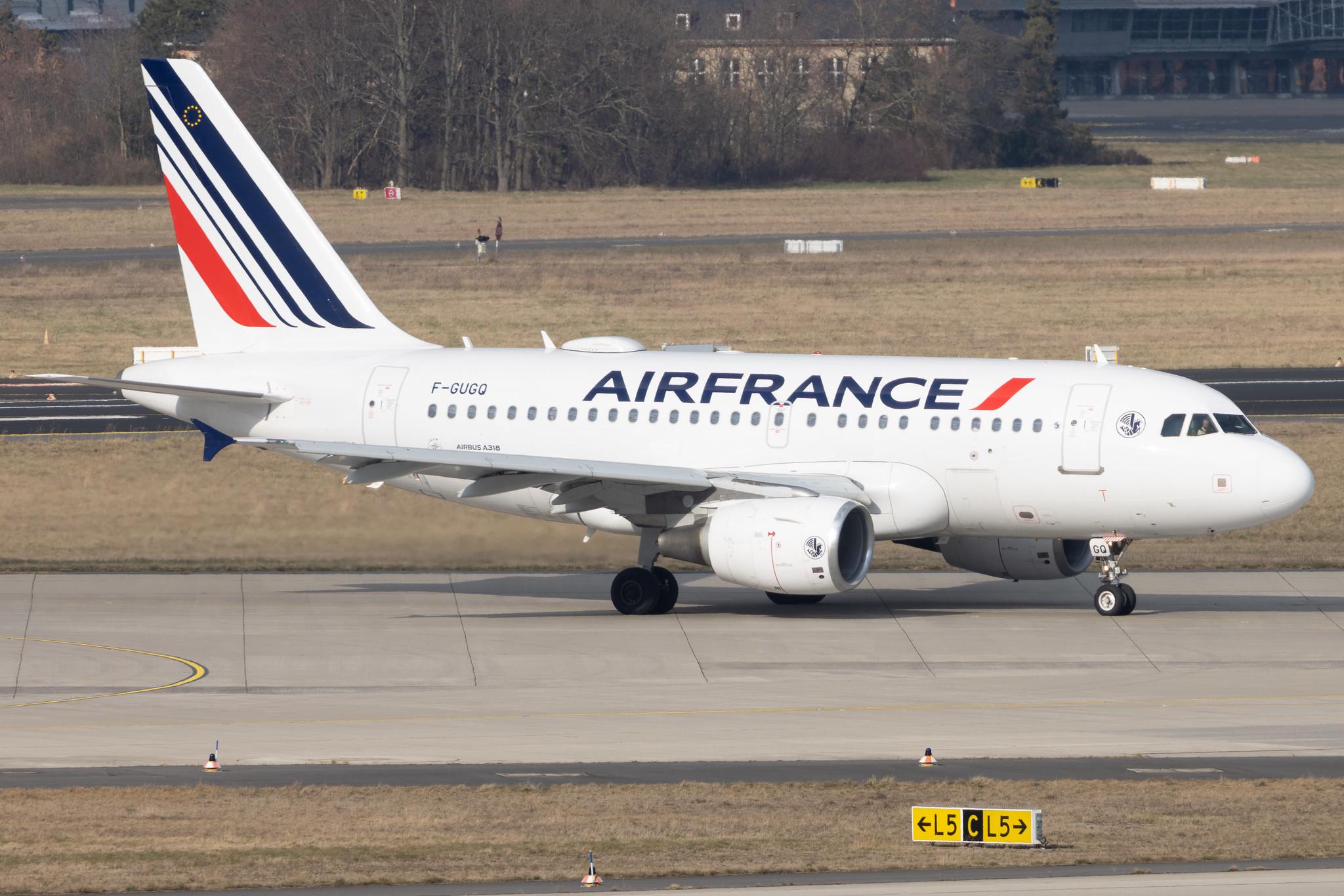 Flughafen Berlin Brandenburg: Air France (AF / AFR) | Airbus A318-111 A318 | F-GUGQ | MSN 2972