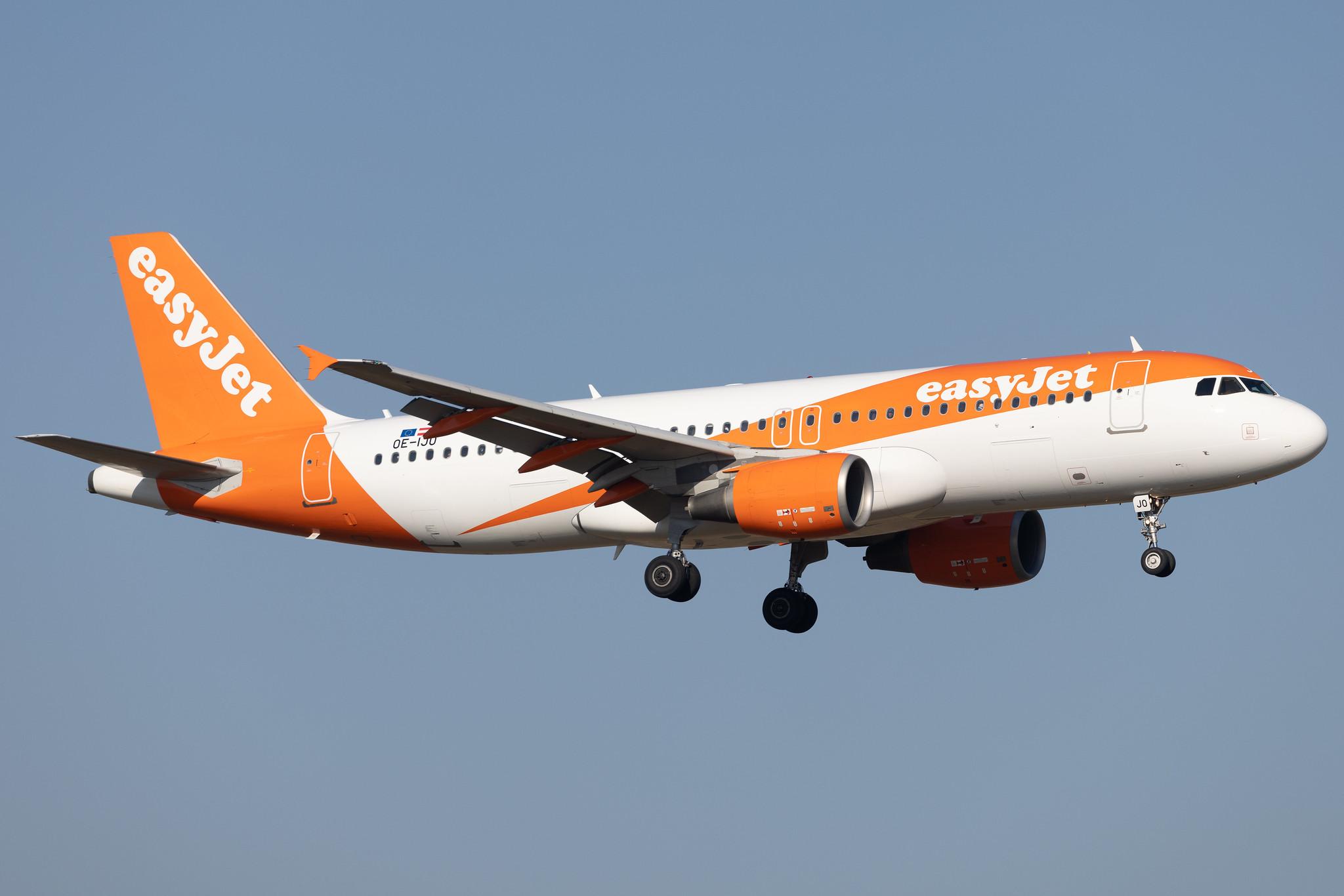 Flughafen Berlin Brandenburg: easyJet (U2 / EZY) | Operator: easyJet Europe | Airbus A320-214 A320 | OE-IJO | MSN 3922