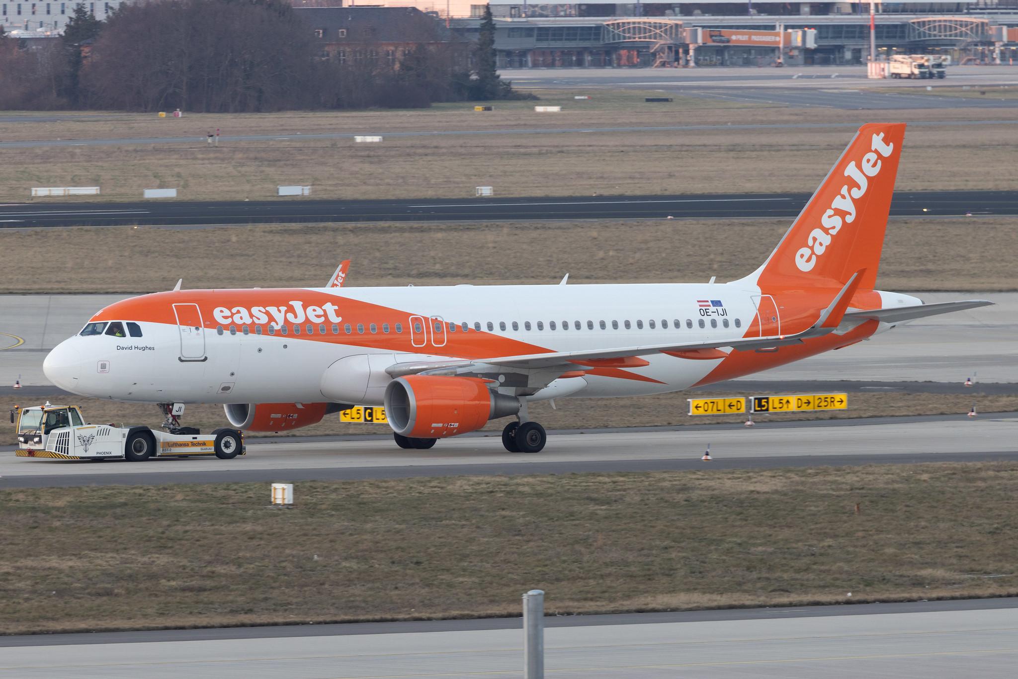 Flughafen Berlin Brandenburg: easyJet (U2 / EZY) | Operator: easyJet Europe | Airbus A320-214 A320 | OE-IJI | MSN 6509