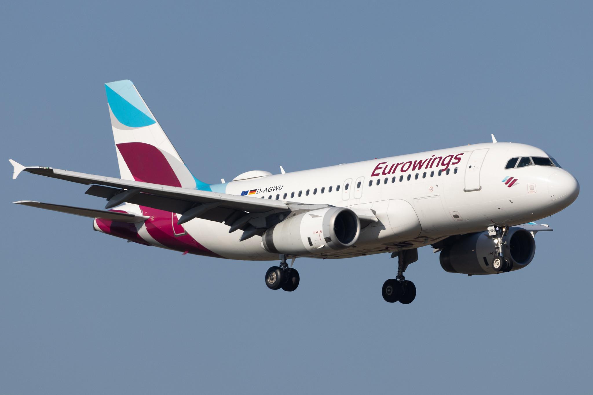 Flughafen Berlin Brandenburg: Eurowings (EW / EWG) | Airbus A319-132 A319 | D-AGWU | MSN 5457