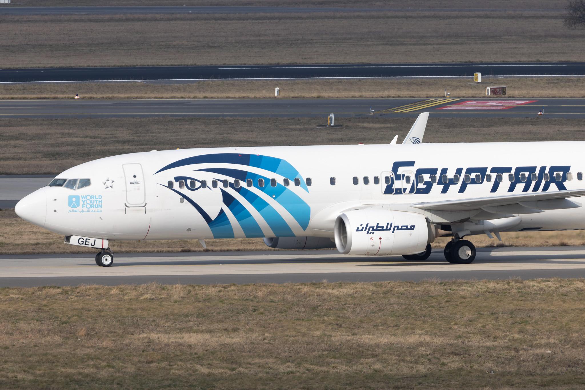 Flughafen Berlin Brandenburg: EgyptAir (MS / MSR) | Boeing 737-866 B738 | SU-GEJ | MSN 63802