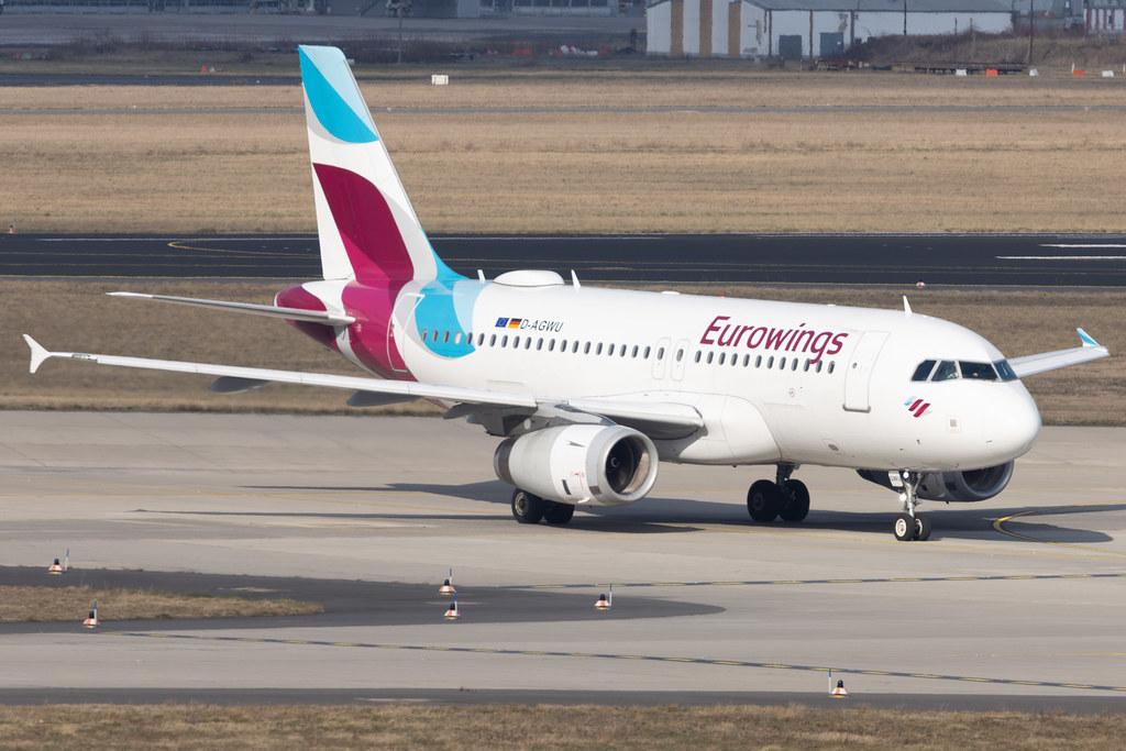 Flughafen Berlin Brandenburg: Eurowings (EW / EWG) | Airbus A319-132 A319 | D-AGWU | MSN 5457