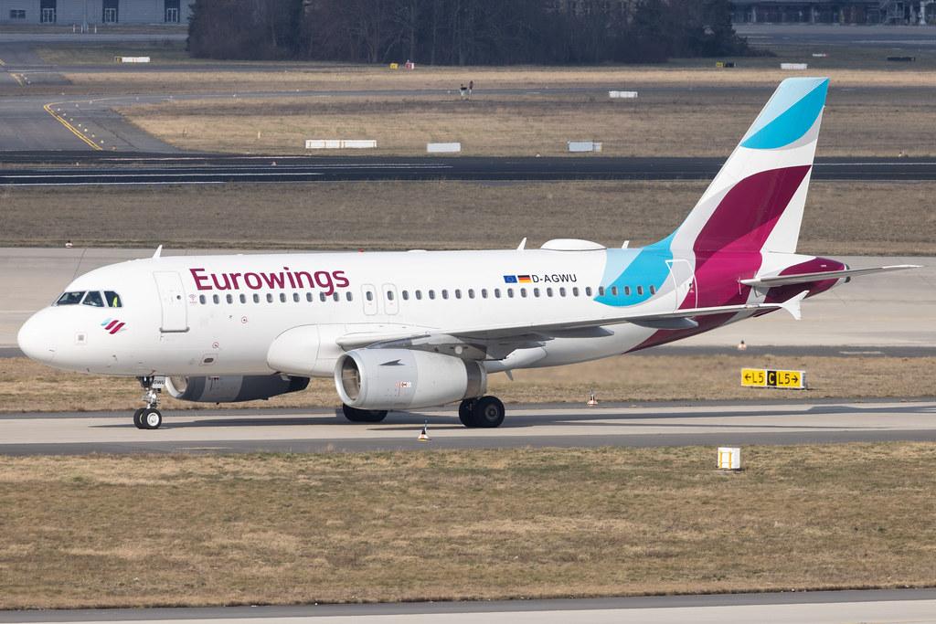 Flughafen Berlin Brandenburg: Eurowings (EW / EWG) | Airbus A319-132 A319 | D-AGWU | MSN 5457