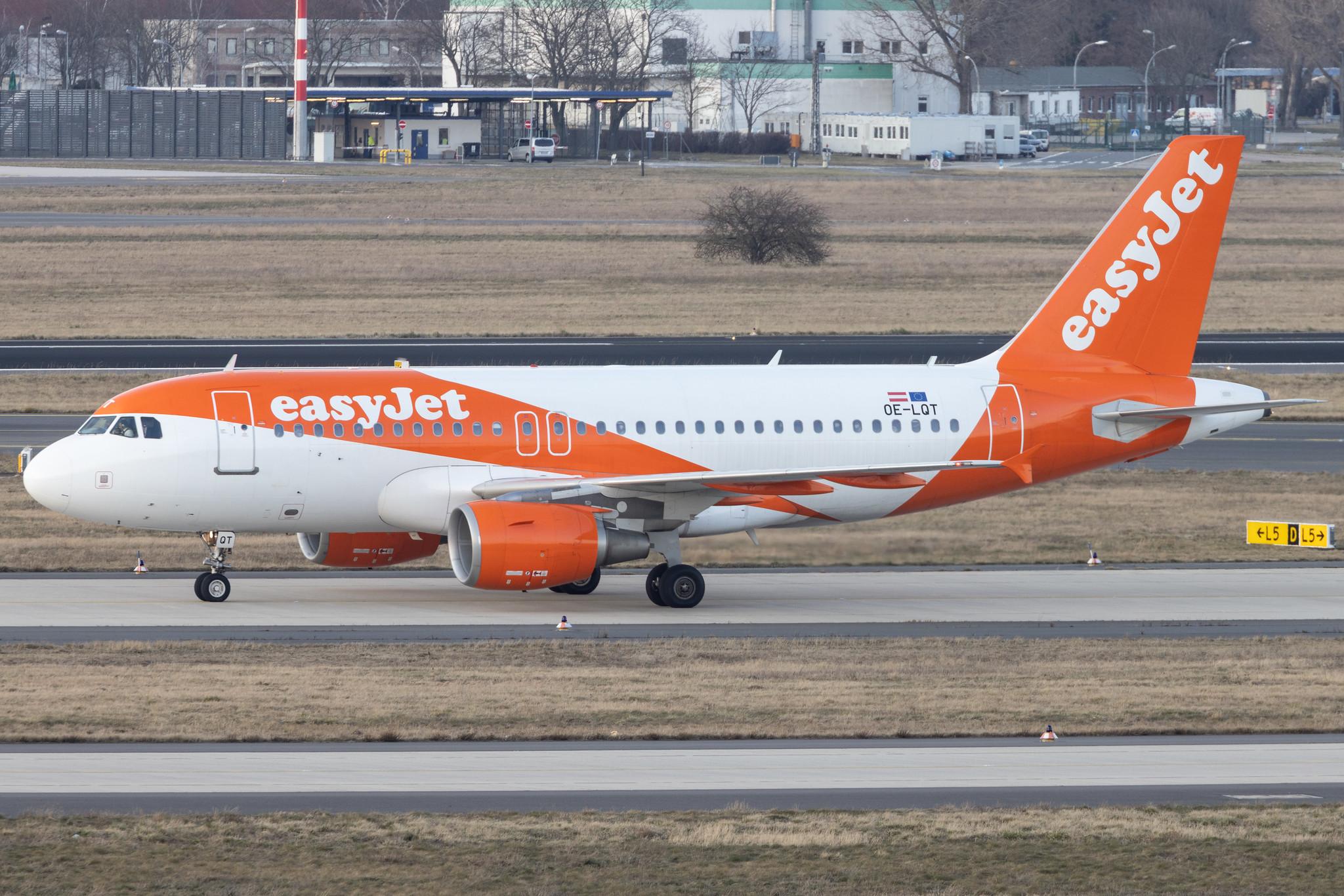 Flughafen Berlin Brandenburg: easyJet (U2 / EZY) | Operator: easyJet Europe | Airbus A319-111 A319 | OE-LQT | MSN 3053