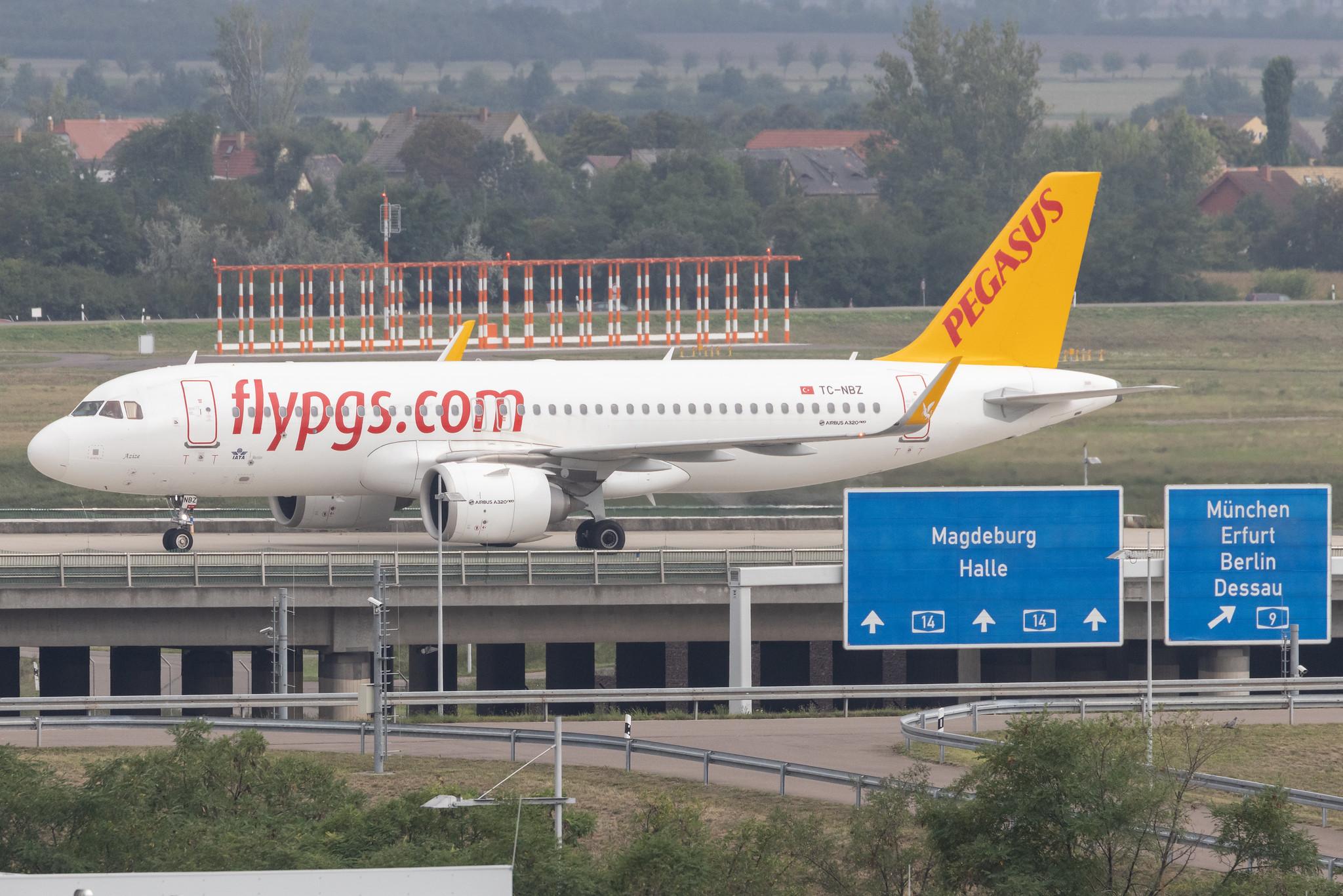 Leipzig Halle Airport: Pegasus (PC / PGT) | Operator: Pegasus Airlines | Airbus A320-251N A20N | TC-NBZ | MSN 08792