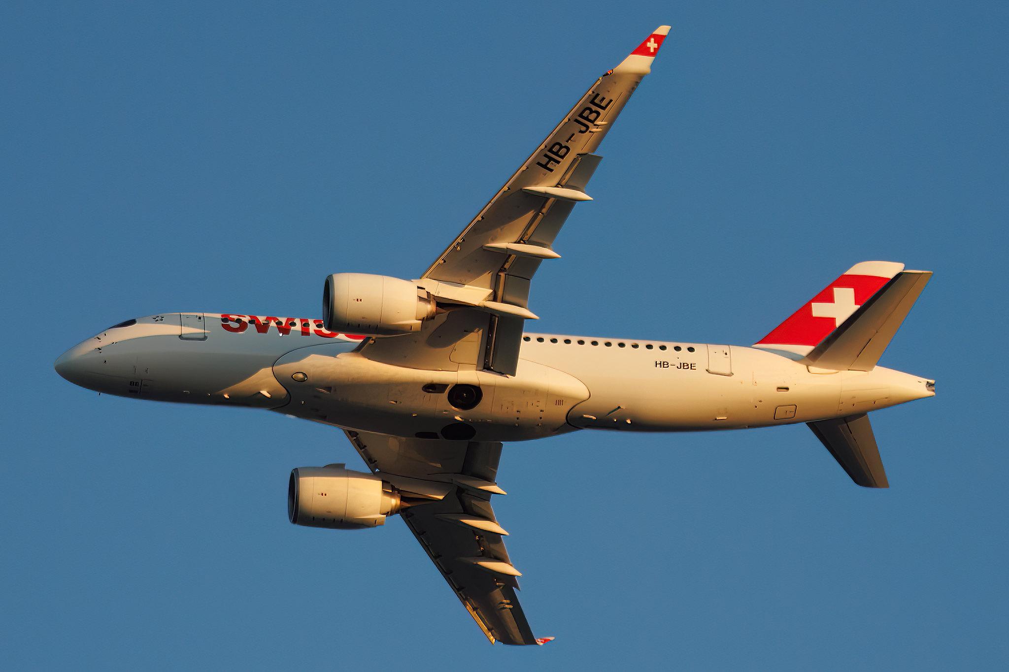 London City Airport: Swiss (LX / SWR) | Airbus A220-100 BCS1 | HB-JBE | MSN 50014