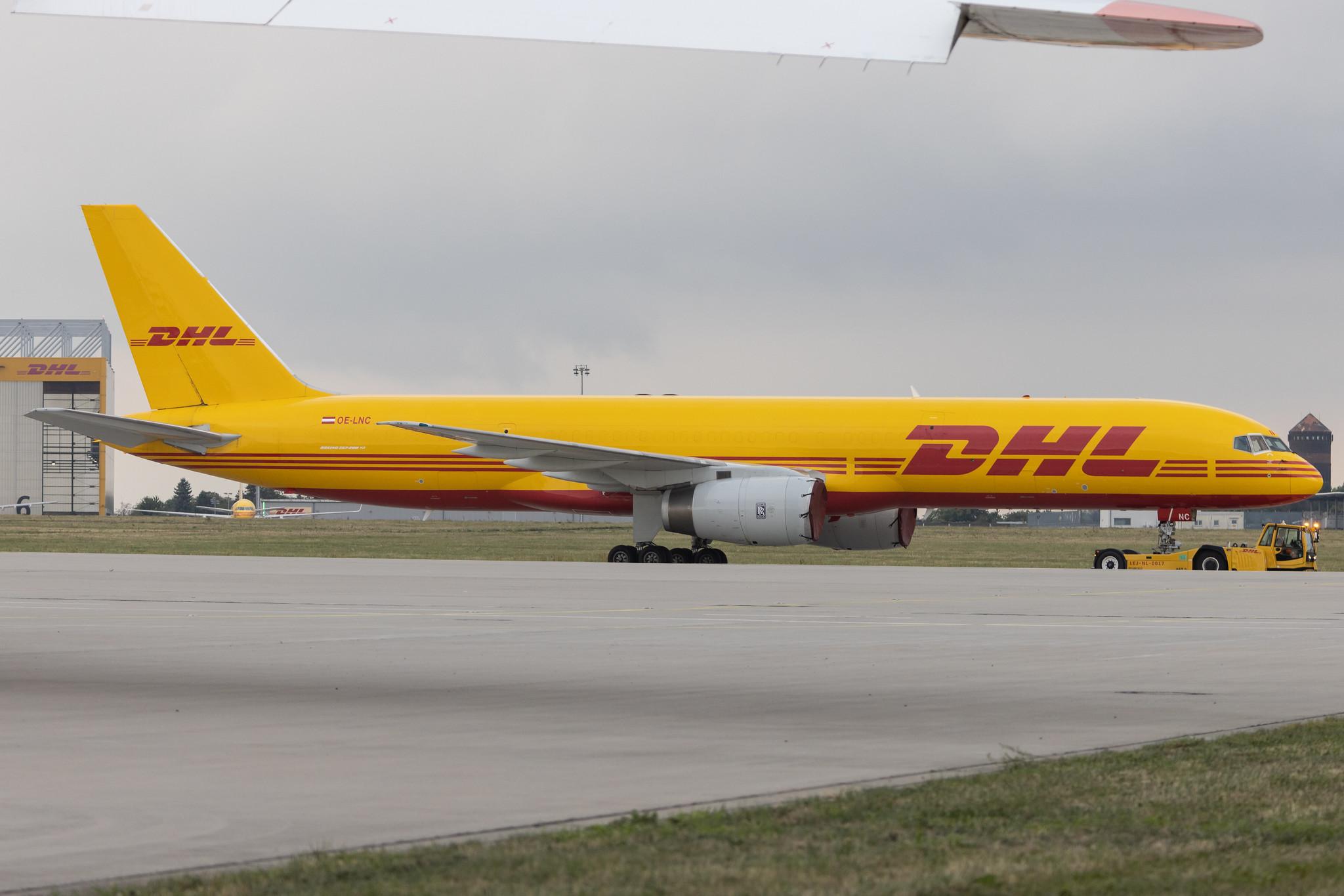 Leipzig Halle Airport: DHL (D0 / DHK) | Operator: DHL Air Austria | Boeing 757-28A(PCF) B752 | OE-LNC | MSN 26275