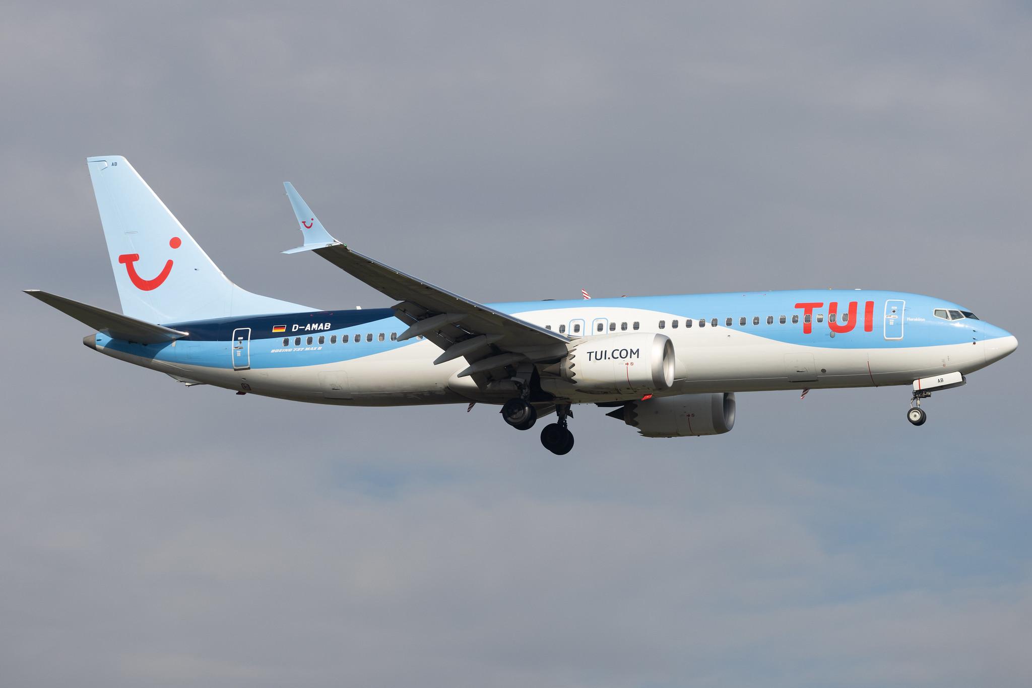 Frankfurt Airport: TUI (X3 / TUI) | Operator: TUI fly | Boeing 737 MAX 8 B38M | D-AMAB | MSN 44603