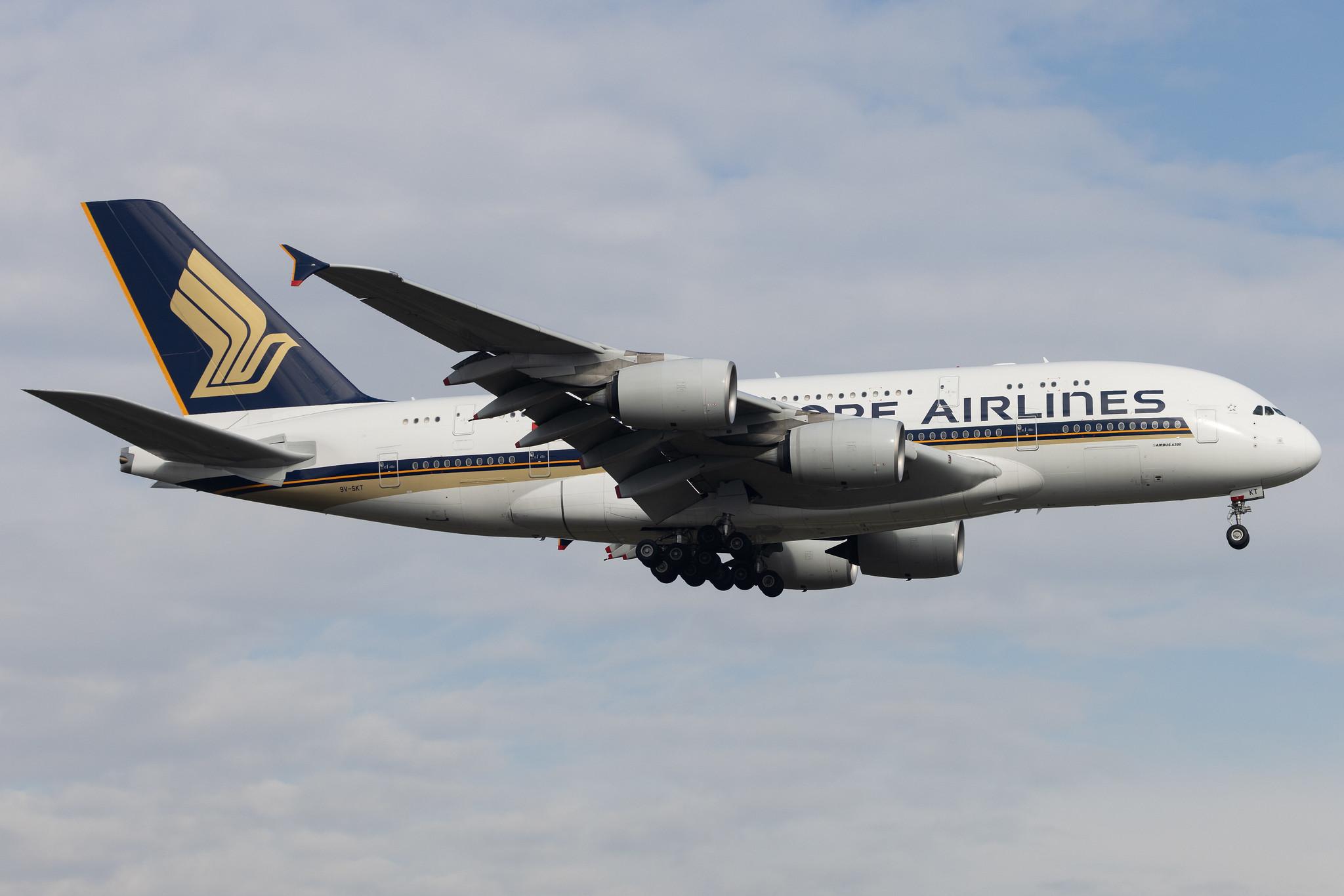 Frankfurt Airport: Singapore Airlines (SQ / SIA) | Airbus A380-841 A388 | 9V-SKT | MSN 092