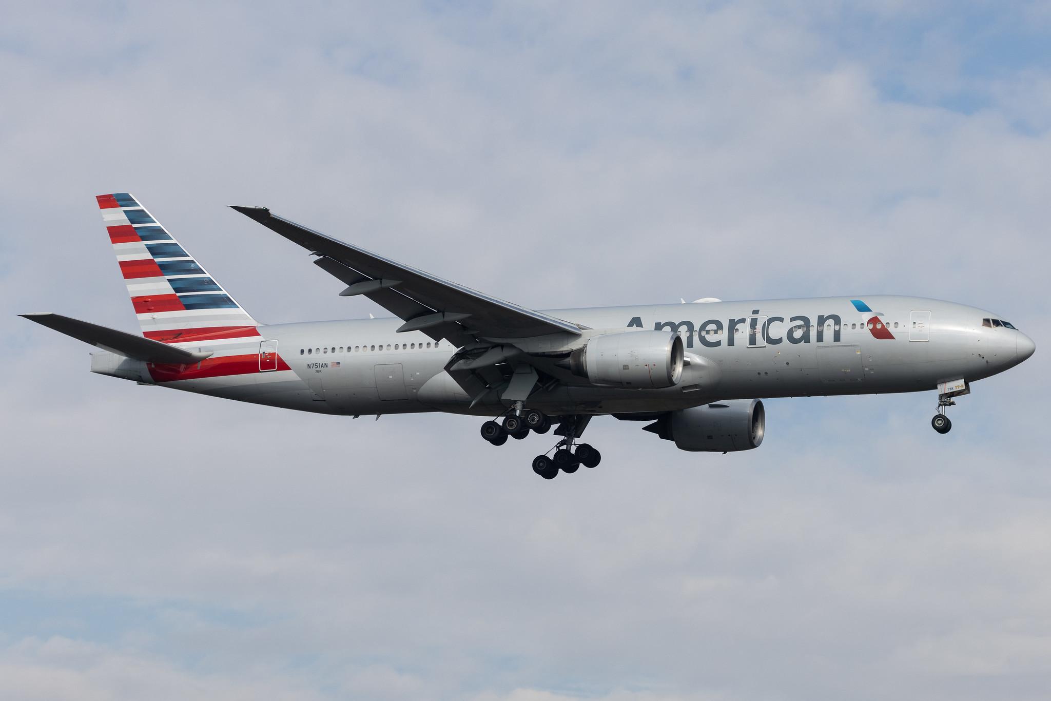 Frankfurt Airport: American Airlines (AA / AAL) | Boeing 777-223(ER) B772 | N751AN | MSN 30798