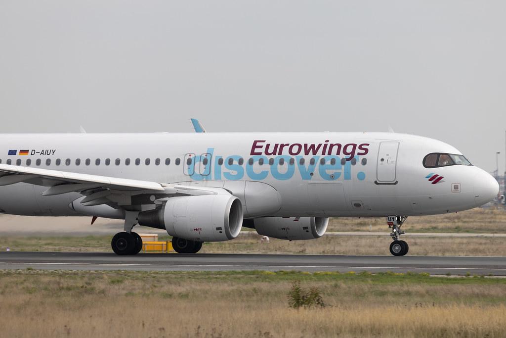 Frankfurt Airport: Eurowings Discover (4Y / OCN) | Airbus A320-214 A320 | D-AIUY | MSN 7355