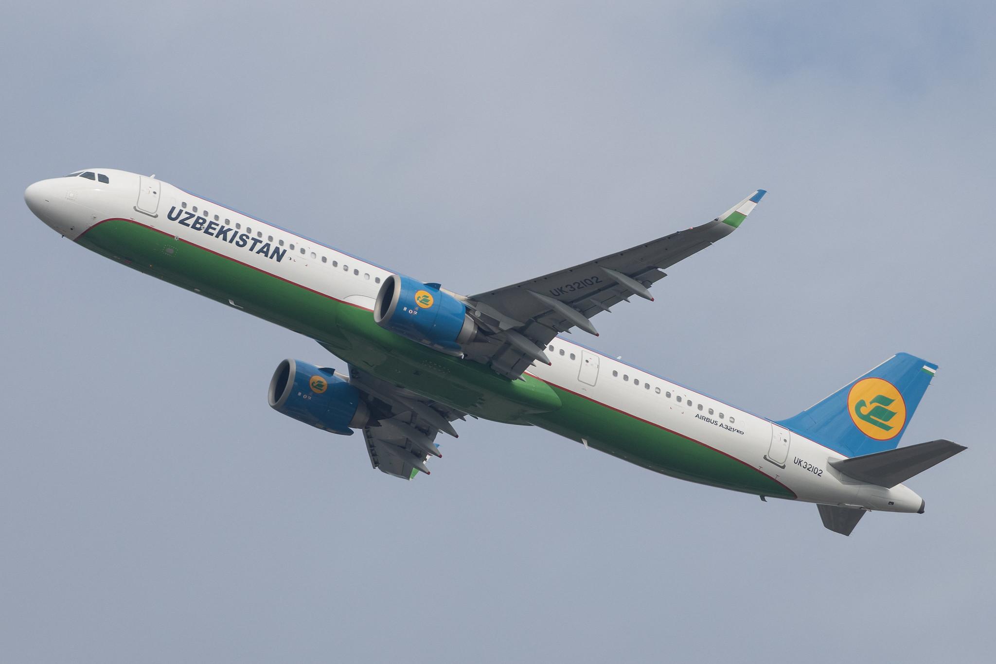 Frankfurt Airport: Uzbekistan Airways (HY / UZB) |  Airbus A321-253NX A21N | UK32102 | MSN 10634