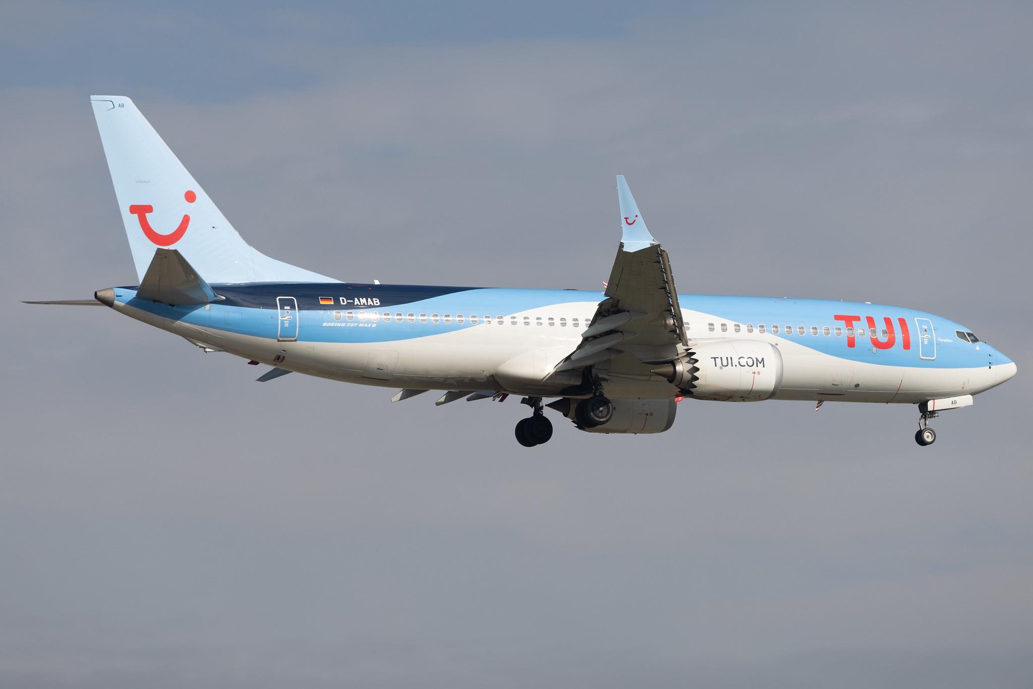 Frankfurt Airport: TUI (X3 / TUI) | Operator: TUI fly | Boeing 737 MAX 8 B38M | D-AMAB | MSN 44603
