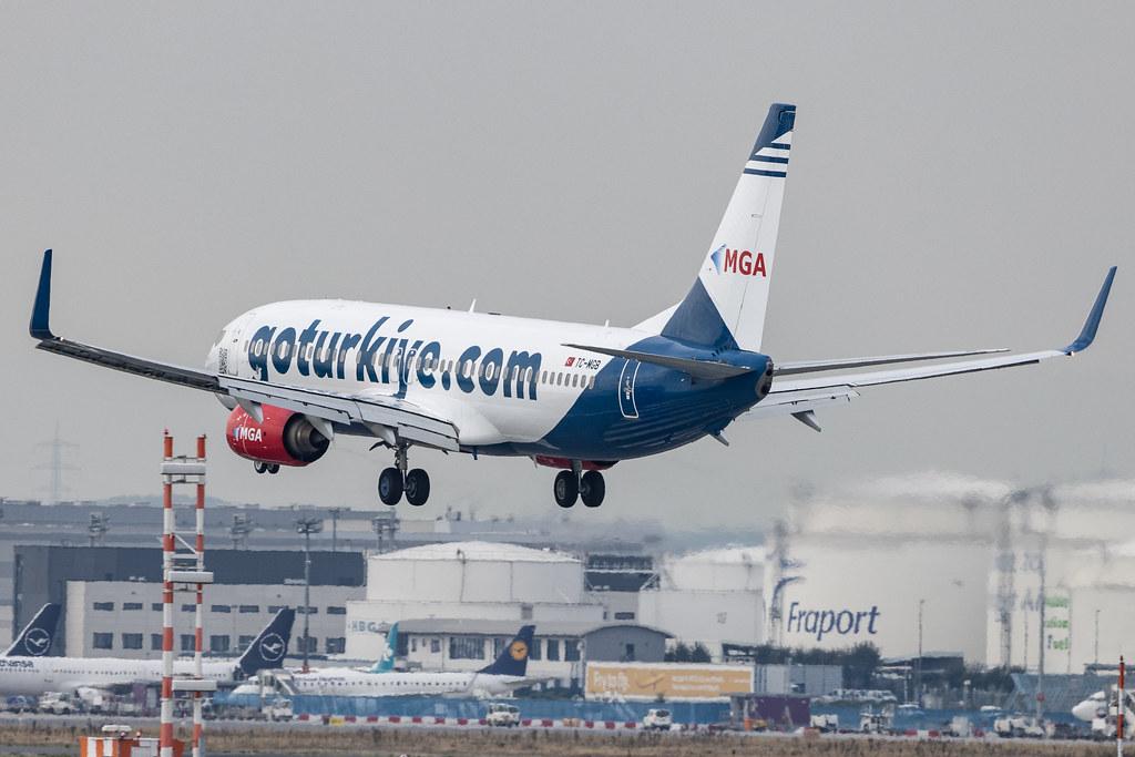 Frankfurt Airport: MGA (4M / MGH) | Operator: Mavi Gök Airlines |  Boeing 737-86J B738 | TC-MGB | MSN 32625
