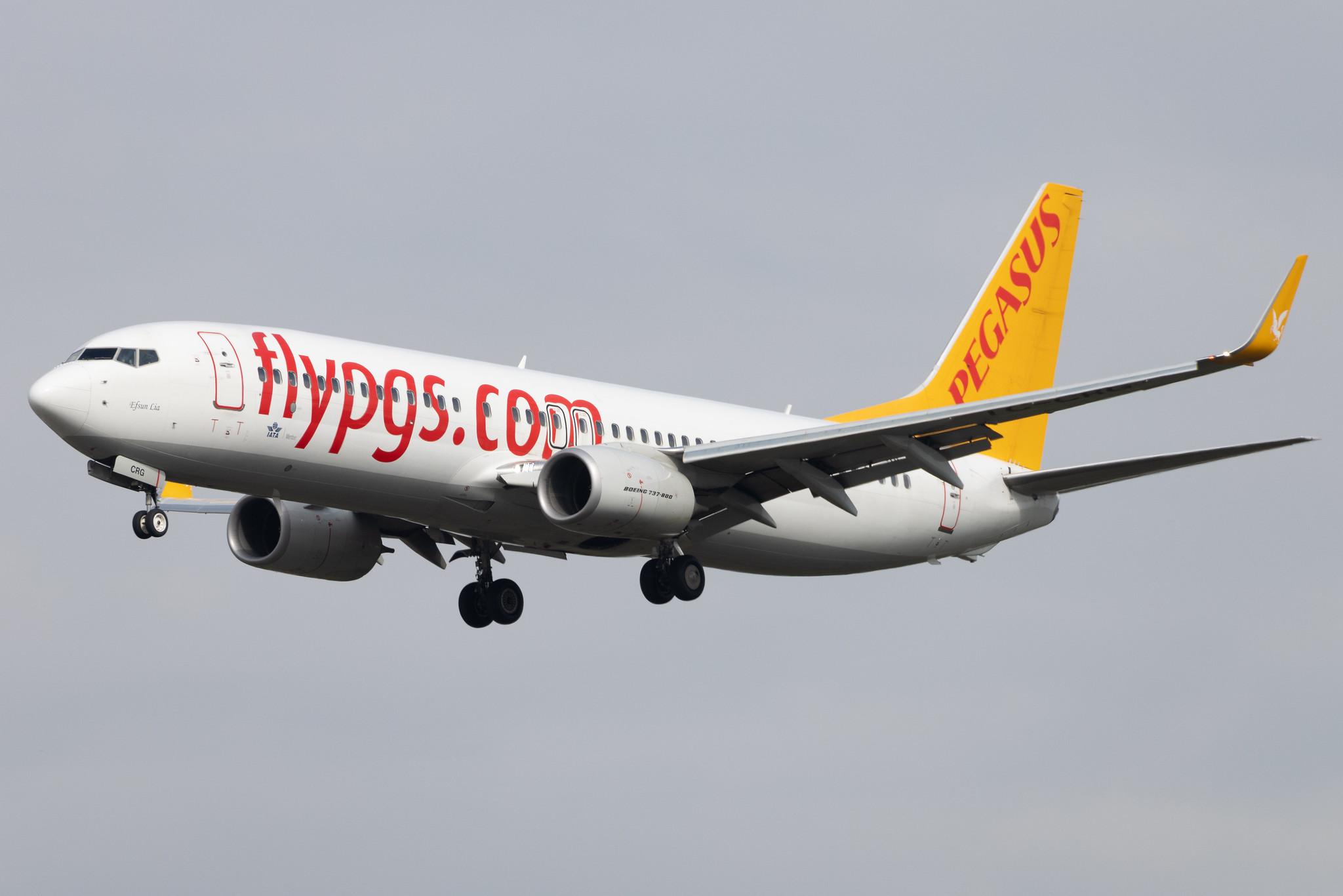 Frankfurt Airport: Pegasus (PC / PGT) | Operator: Pegasus Airlines | Boeing 737-82R B738 | TC-CRG | MSN 63705