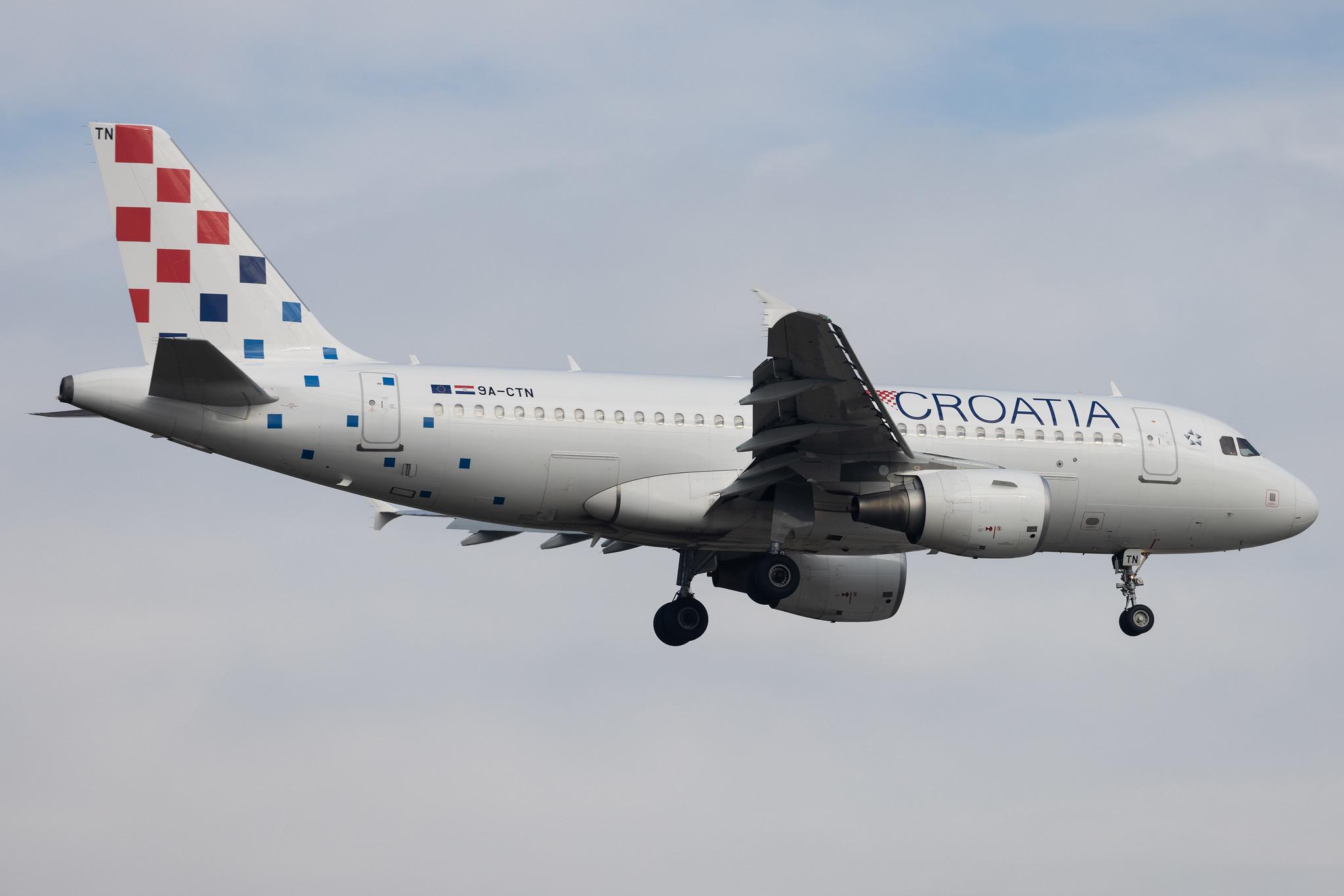 Frankfurt Airport: Croatia Airlines (OU / CTN) | Airbus A319-112 A319 | 9A-CTN | MSN 5085