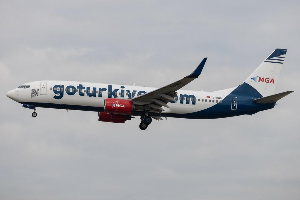 Frankfurt Airport: MGA (4M / MGH) | Operator: Mavi Gök Airlines |  Boeing 737-86J B738 | TC-MGB | MSN 32625