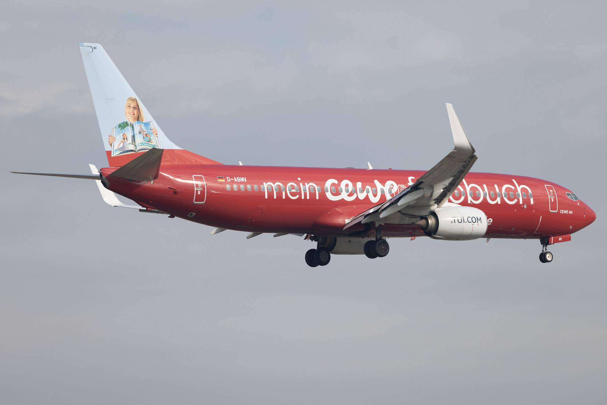 Frankfurt Airport: TUI (X3 / TUI) | Livery: Cewe Fotobuch Livery | Operator: TUI fly | Boeing 737-86J B738 | D-ABMV | MSN 37785