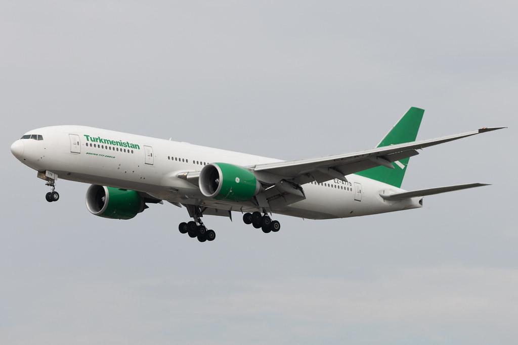 Frankfurt Airport: Turkmenistan Airlines (T5 / TUA) | Boeing 777-22K(LR) B77L | EZ-A779 | MSN 42297