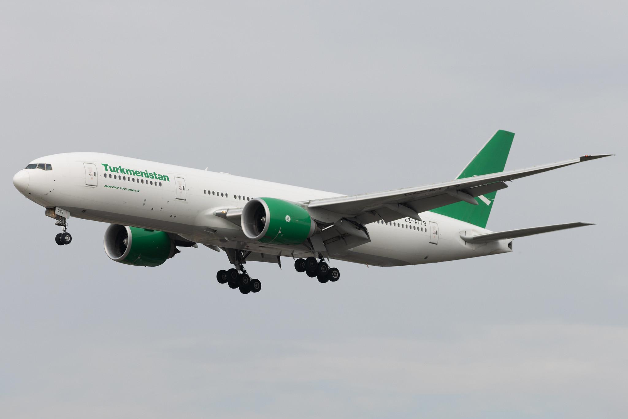 Frankfurt Airport: Turkmenistan Airlines (T5 / TUA) | Boeing 777-22K(LR) B77L | EZ-A779 | MSN 42297