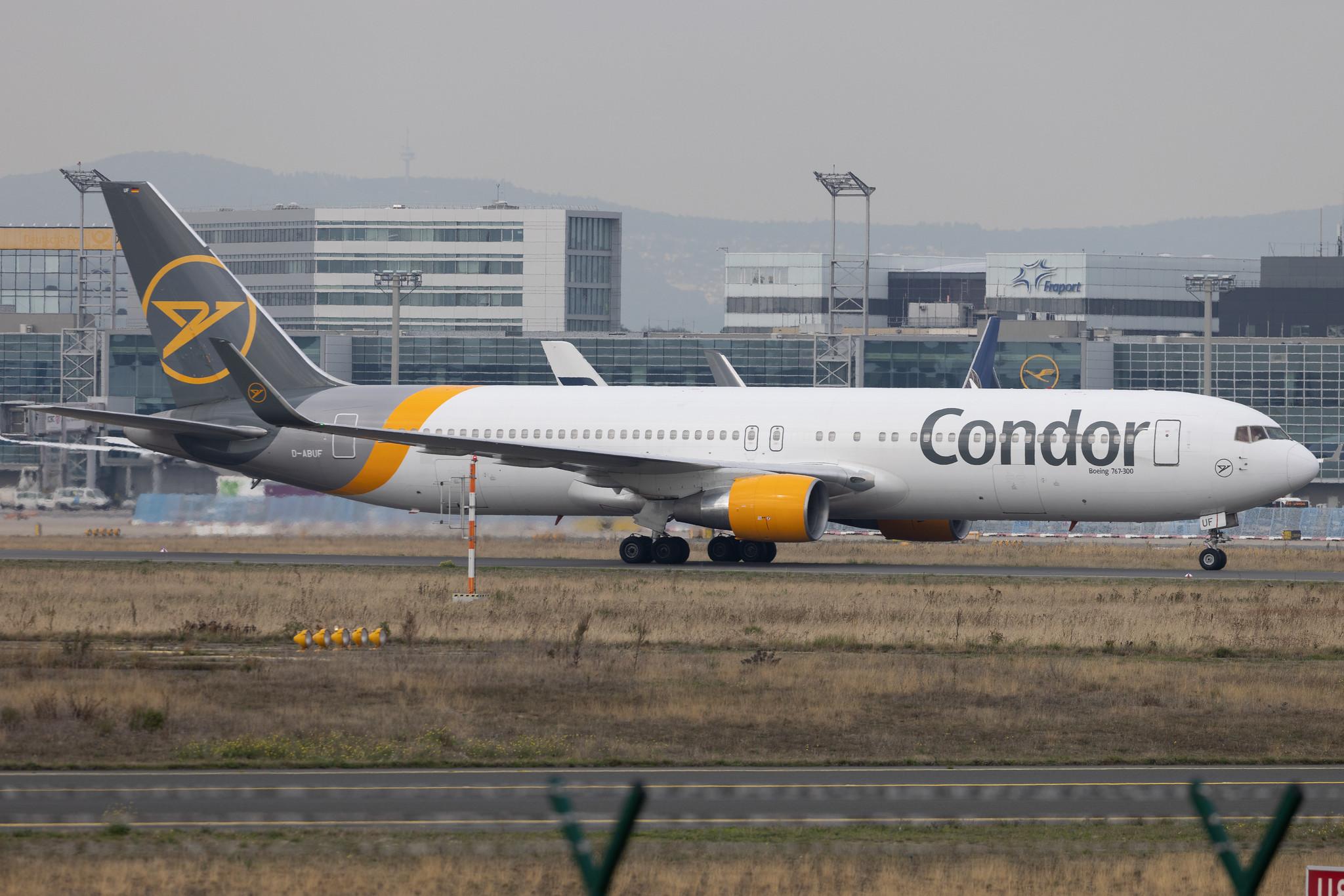 Frankfurt Airport: Condor (DE / CFG) | Boeing 767-330(ER) B763 | D-ABUF | MSN 26985