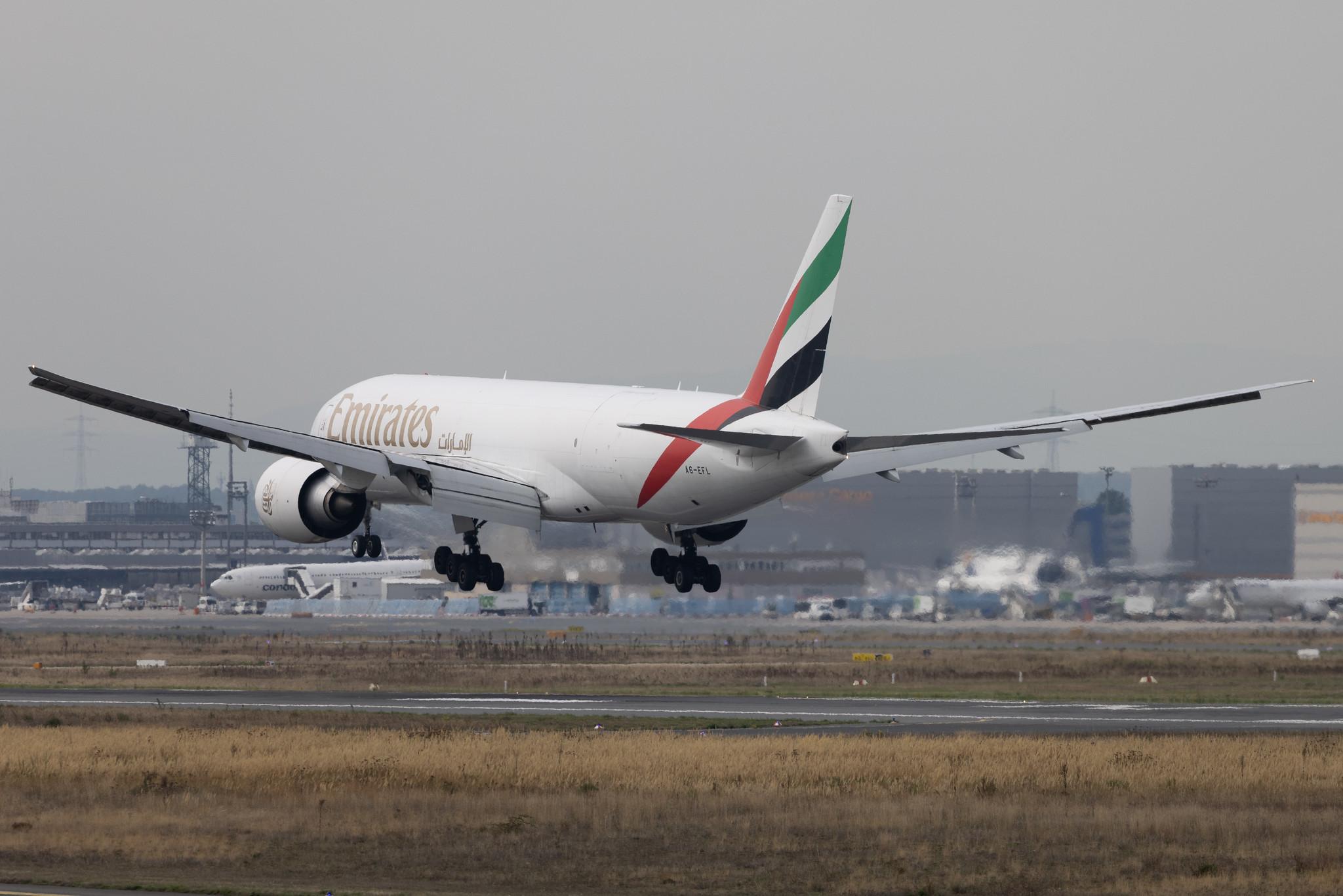 Frankfurt Airport: Emirates SkyCargo (EK / UAE) | Operator: Emirates | Boeing 777-F1H B77L | A6-EFL | MSN 42230