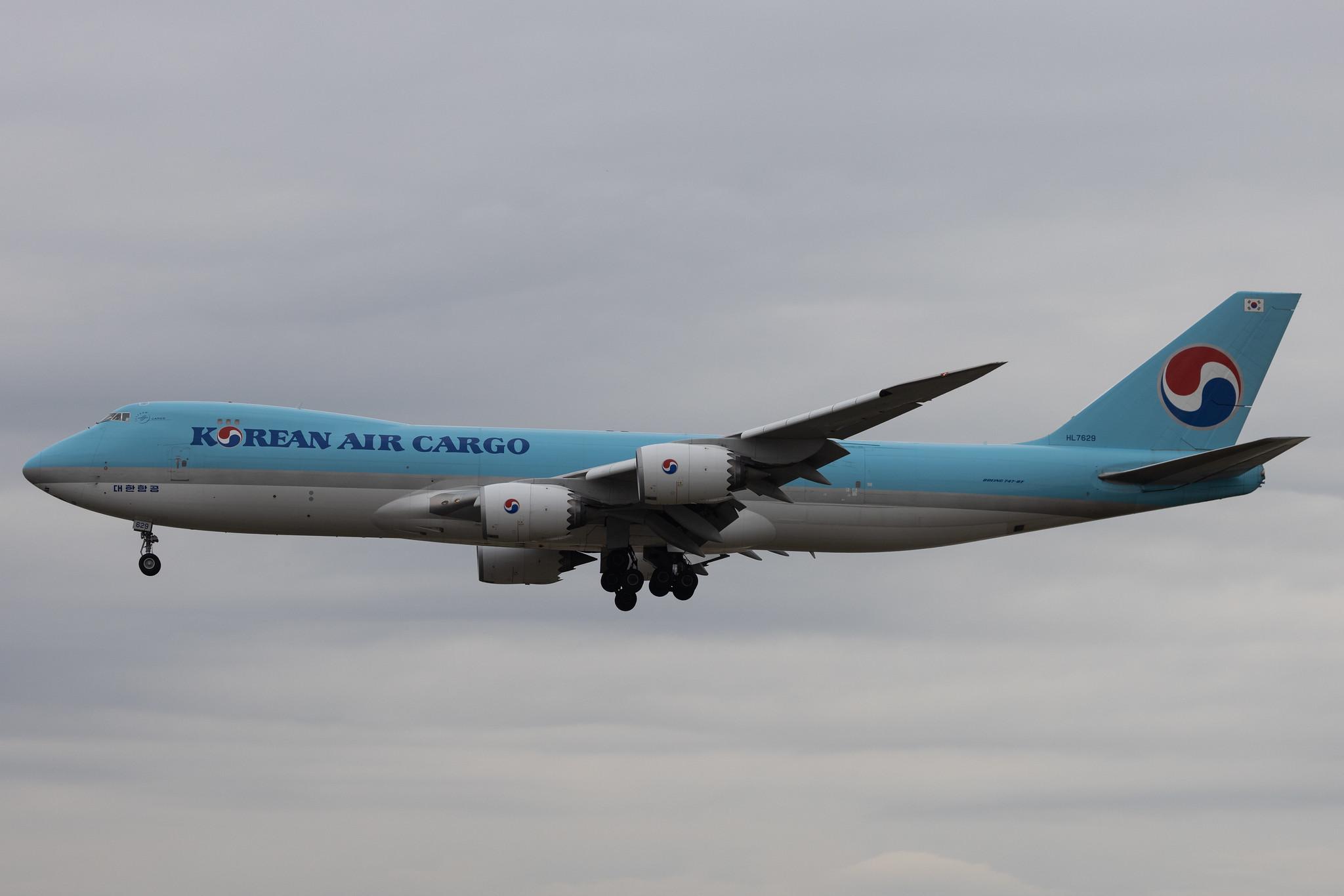 Frankfurt Airport: Korean Air Cargo (KE / KAL) | Operator: Korean Air | Boeing 747-8B5F B748 | HL7629 | MSN 37657